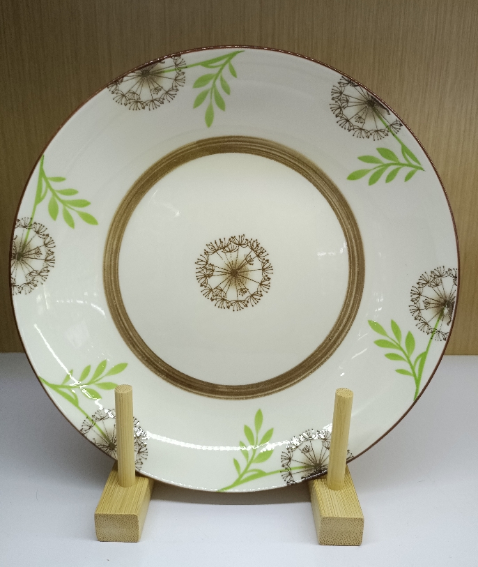 8.35 Dandelion Cheese Ceramic Plate
