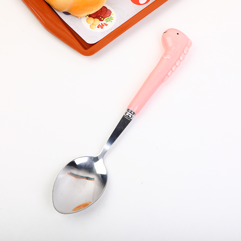 Dinosaur ceramic handle spoon-BZJ-TC02