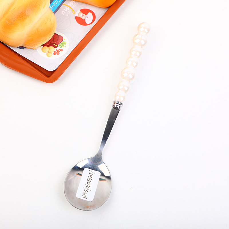 Pearl ceramic handle spoon-BZJ-TC03