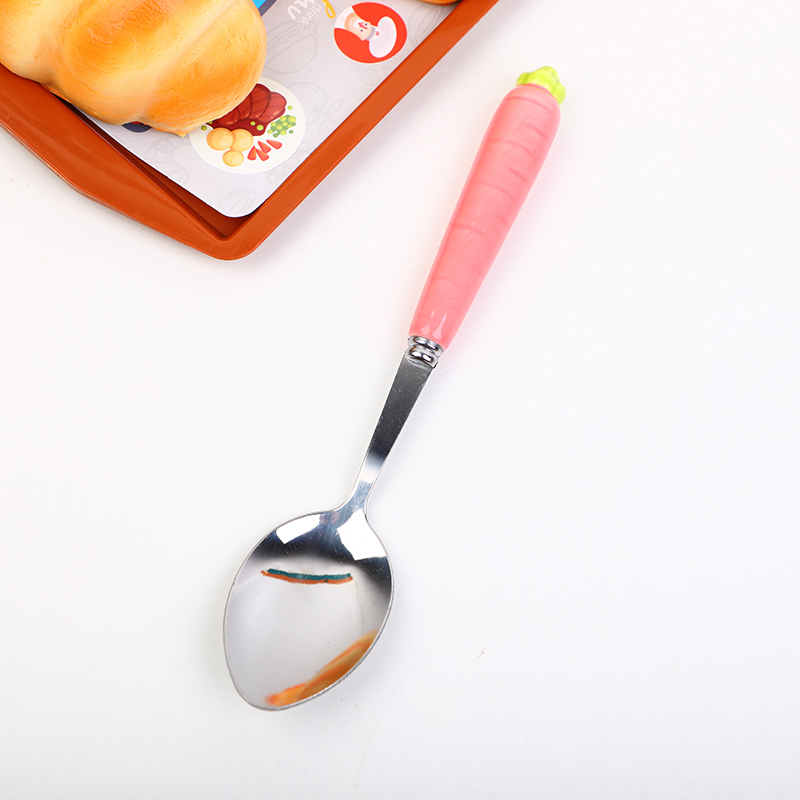 Radish ceramic handle spoon-BZJ-TC04