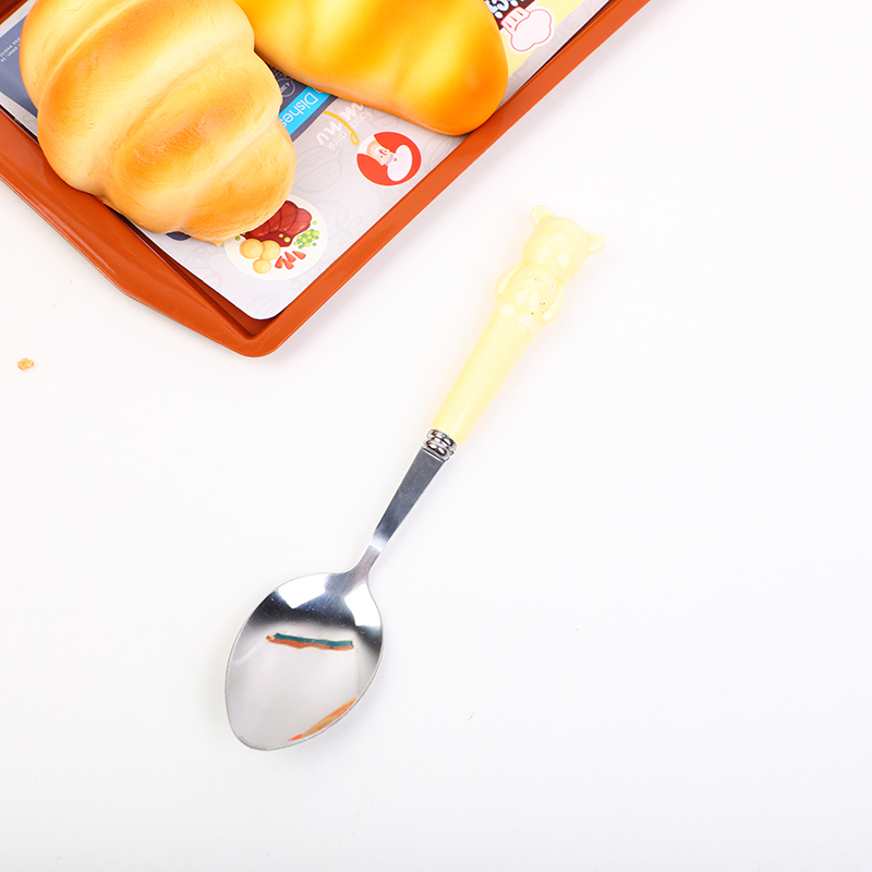 Cheese ceramic handle spoon-BZJ-TC10