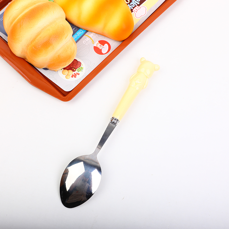 Cheese ceramic handle spoon-BZJ-TC10