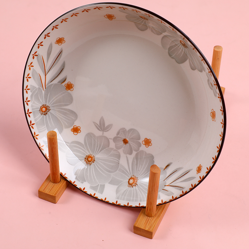 Elegant Flower Ceramic Plate