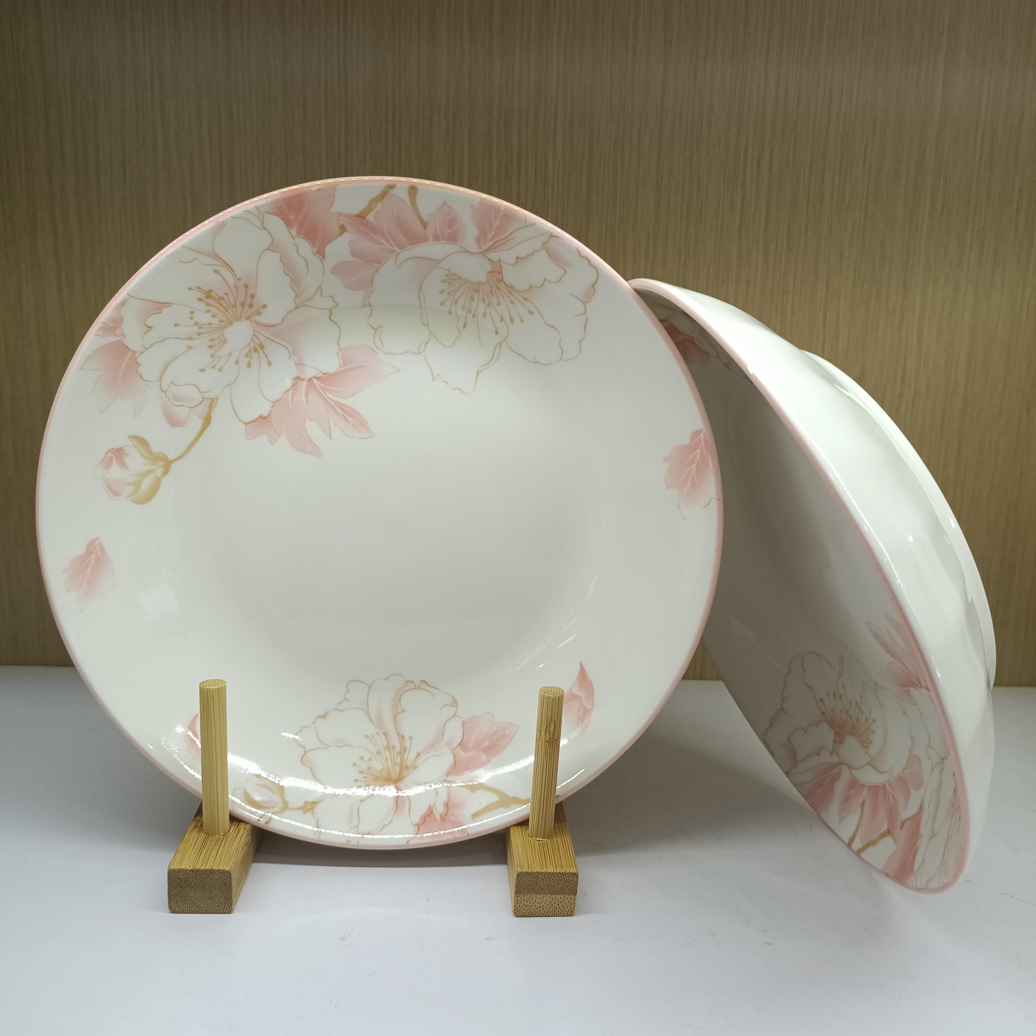 8-inch Peach Blossom Ceramic Plate
