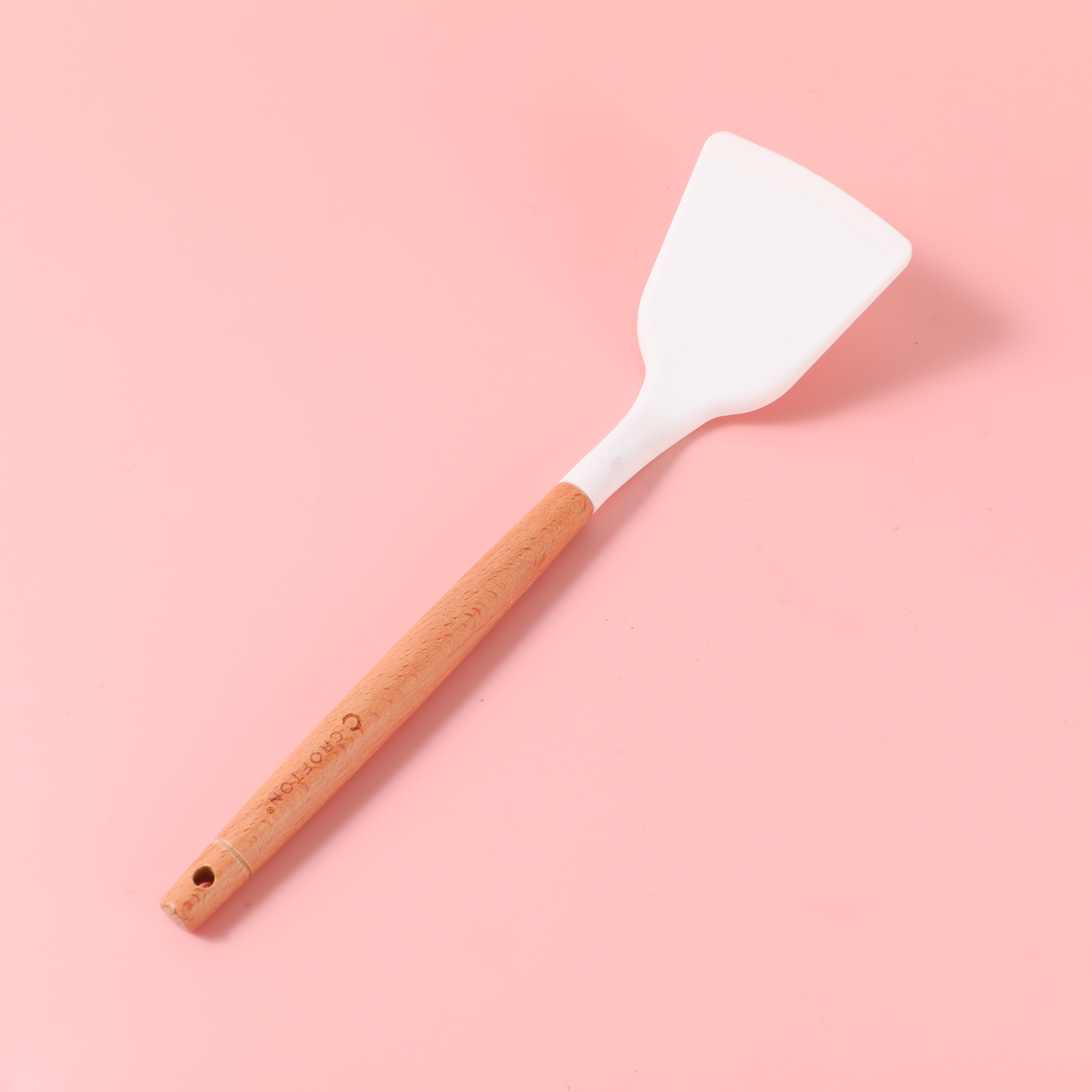 Special Discount-Wood Handle Solid Spatula