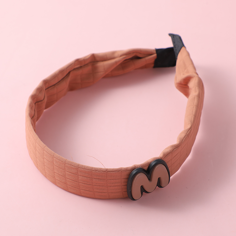 Letter logo fabric hair band