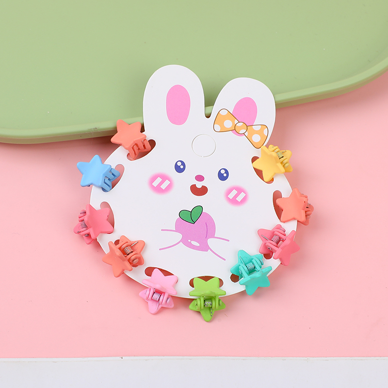 Macaron Frosted Kids Claw Clips 10pcs-1