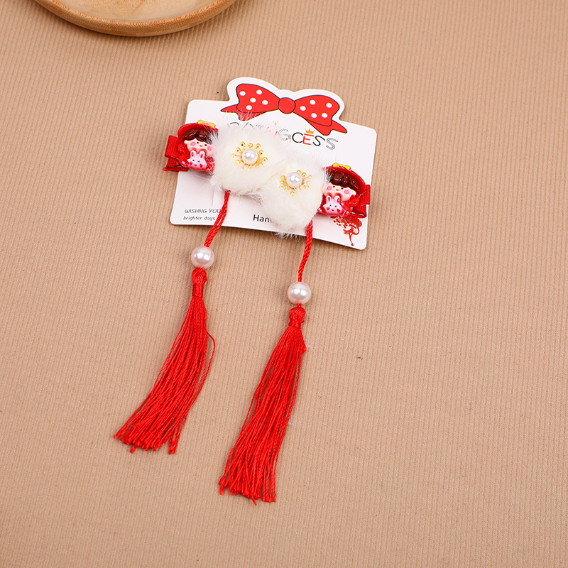 New Year Red Fringe Clip-16