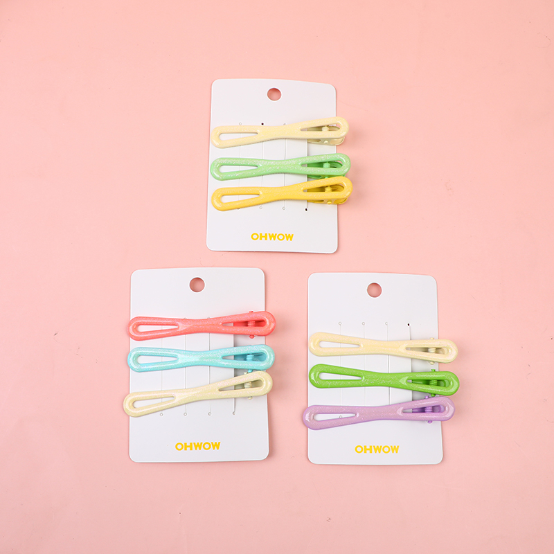 Beautiful colored bowtie hair clip 3pcs