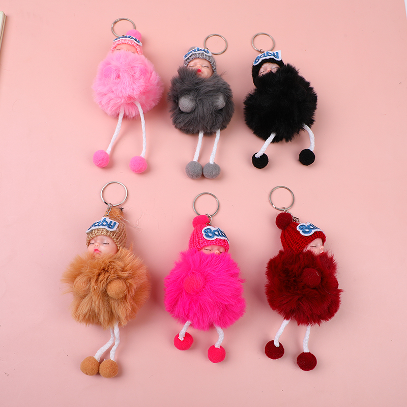 Hooded Girl Plush Keychain-9