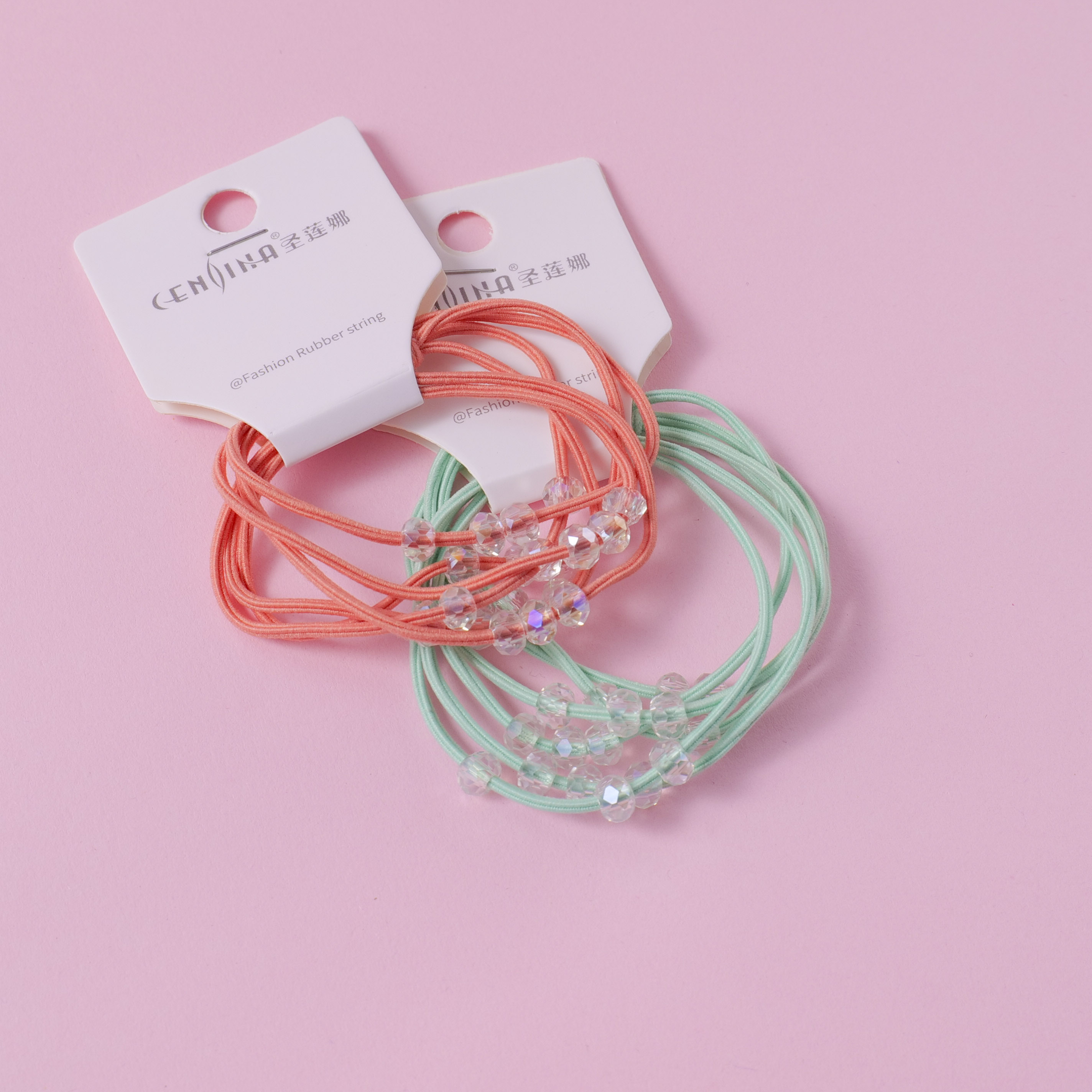 Transparent Bead Hair Tie