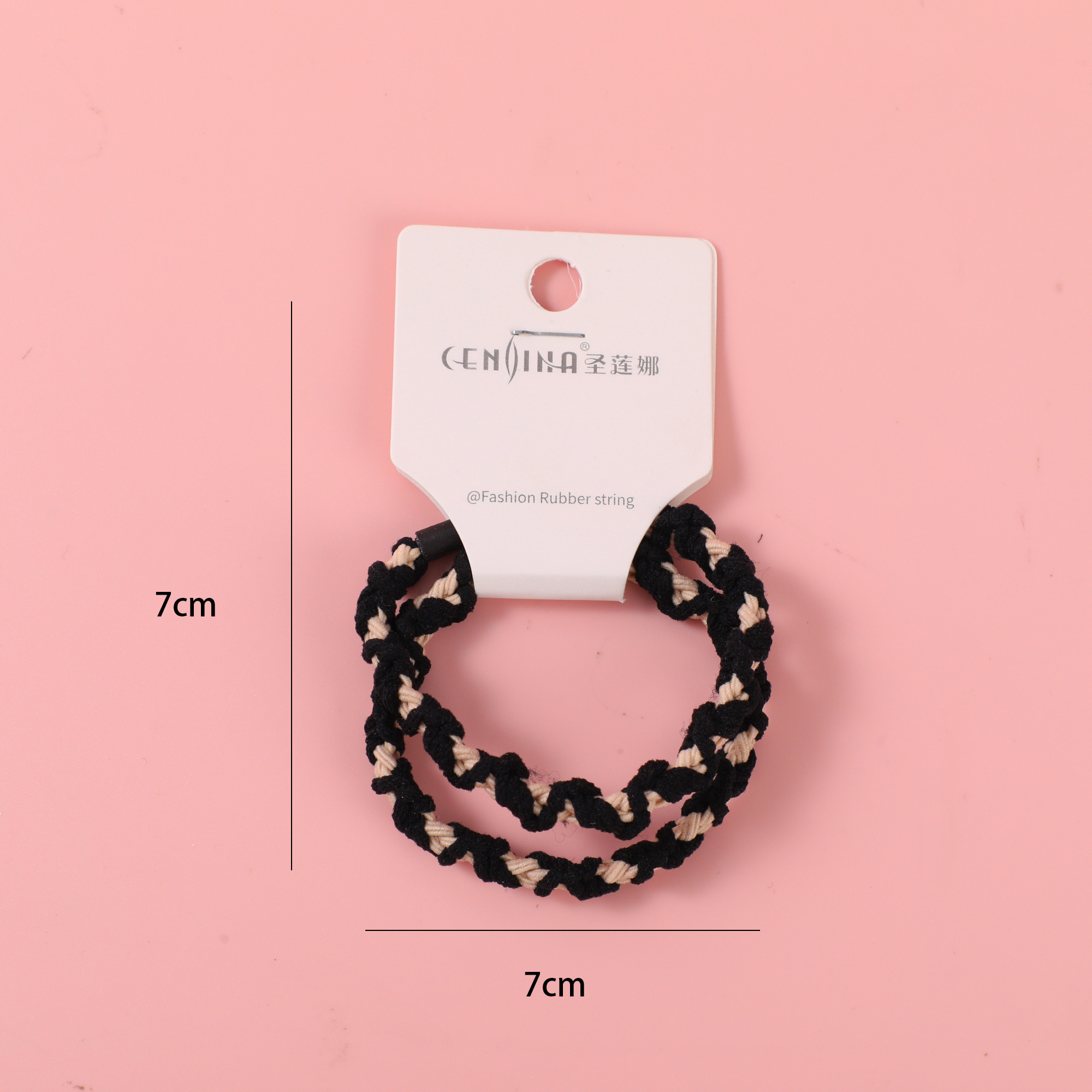 Braided and winding rubber bands 2pcs