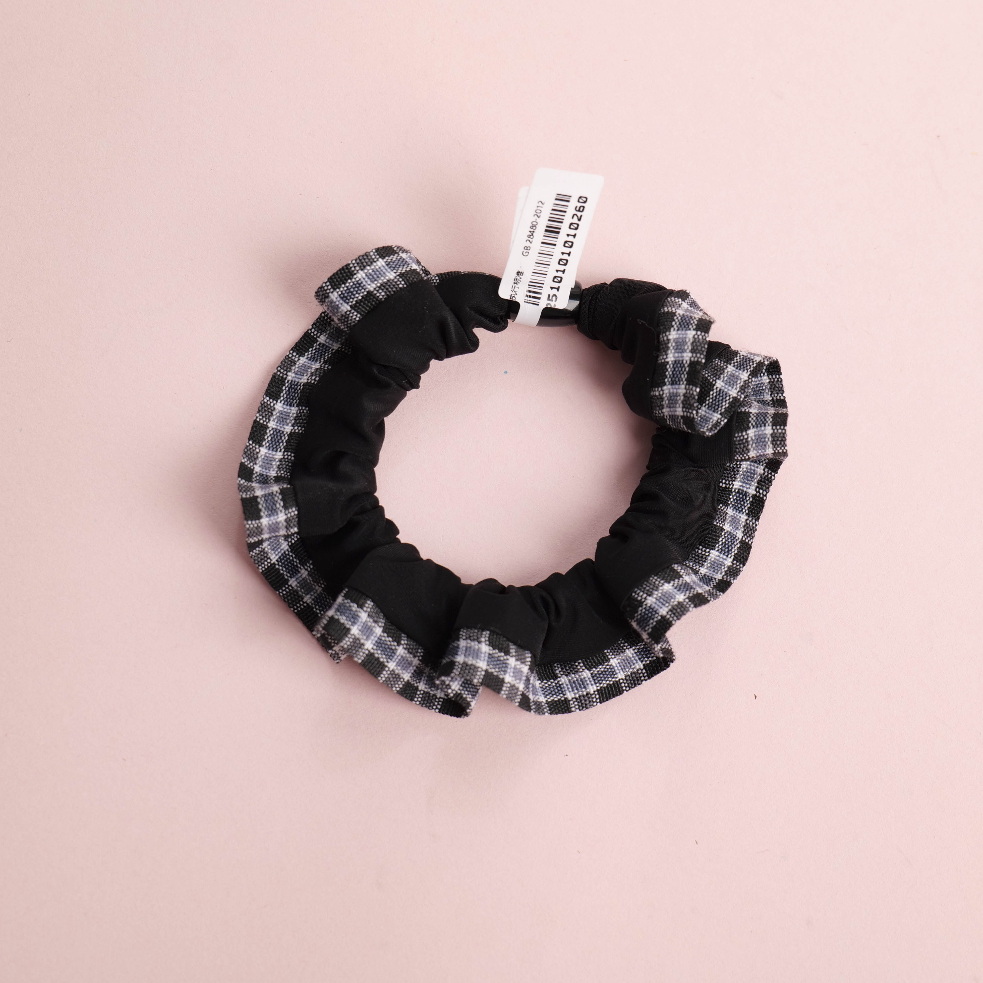 Small Plaid Ruffle Hair Tie