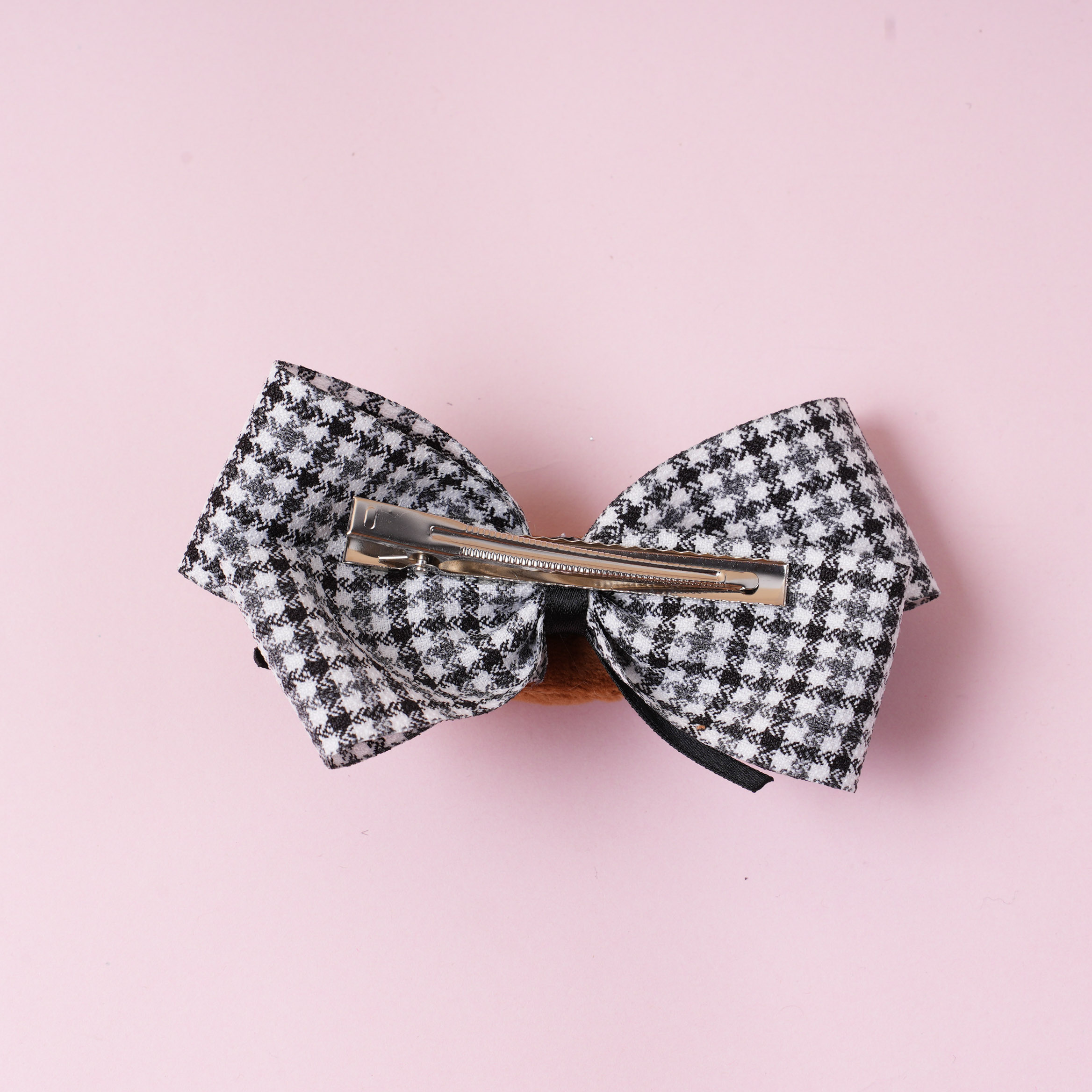 Bear Head Fabric Hair Clip