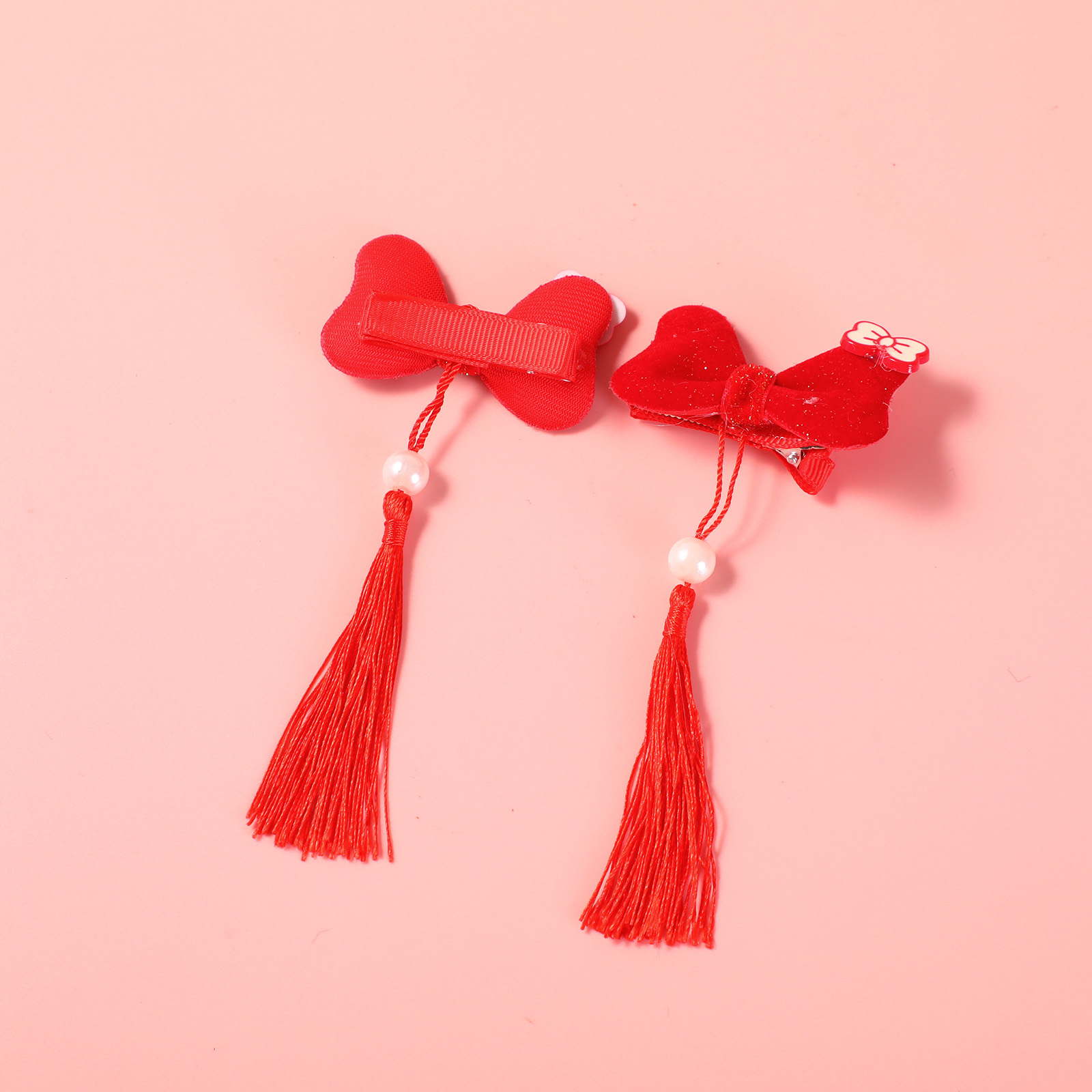 New Year Series Fabric Hair Clip - 11