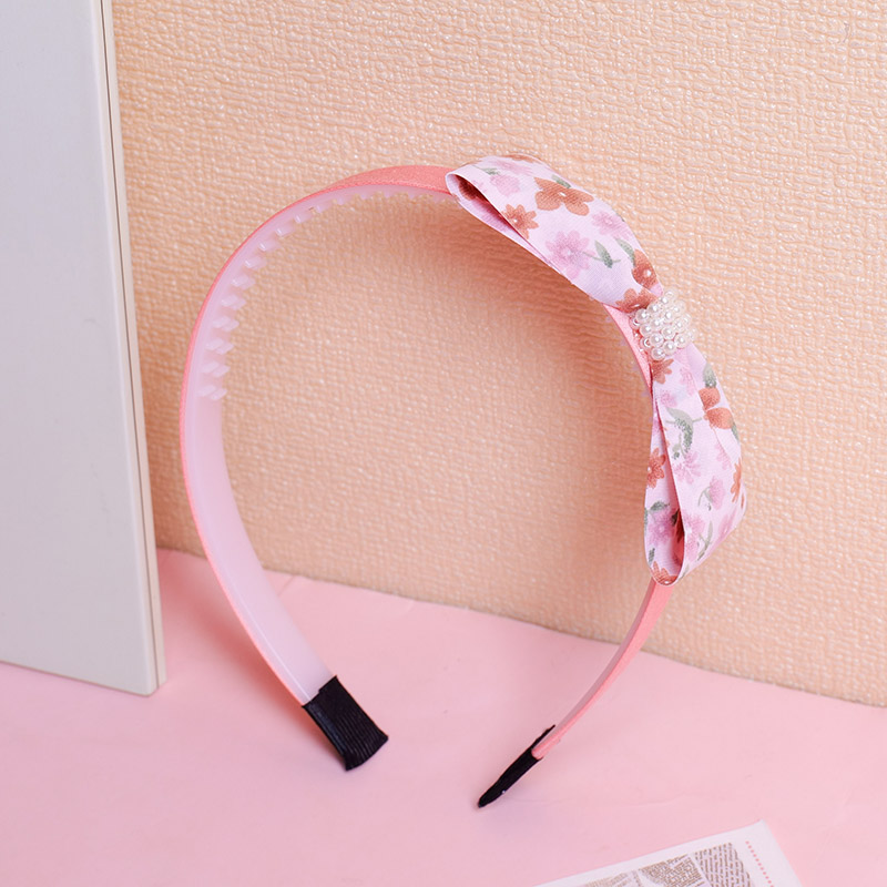 Floral Bow Fabric Headband - 1