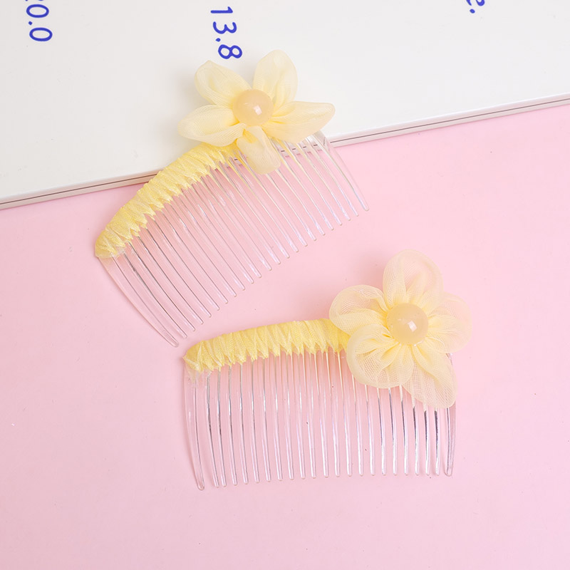 Yellow Flower Hair Comb