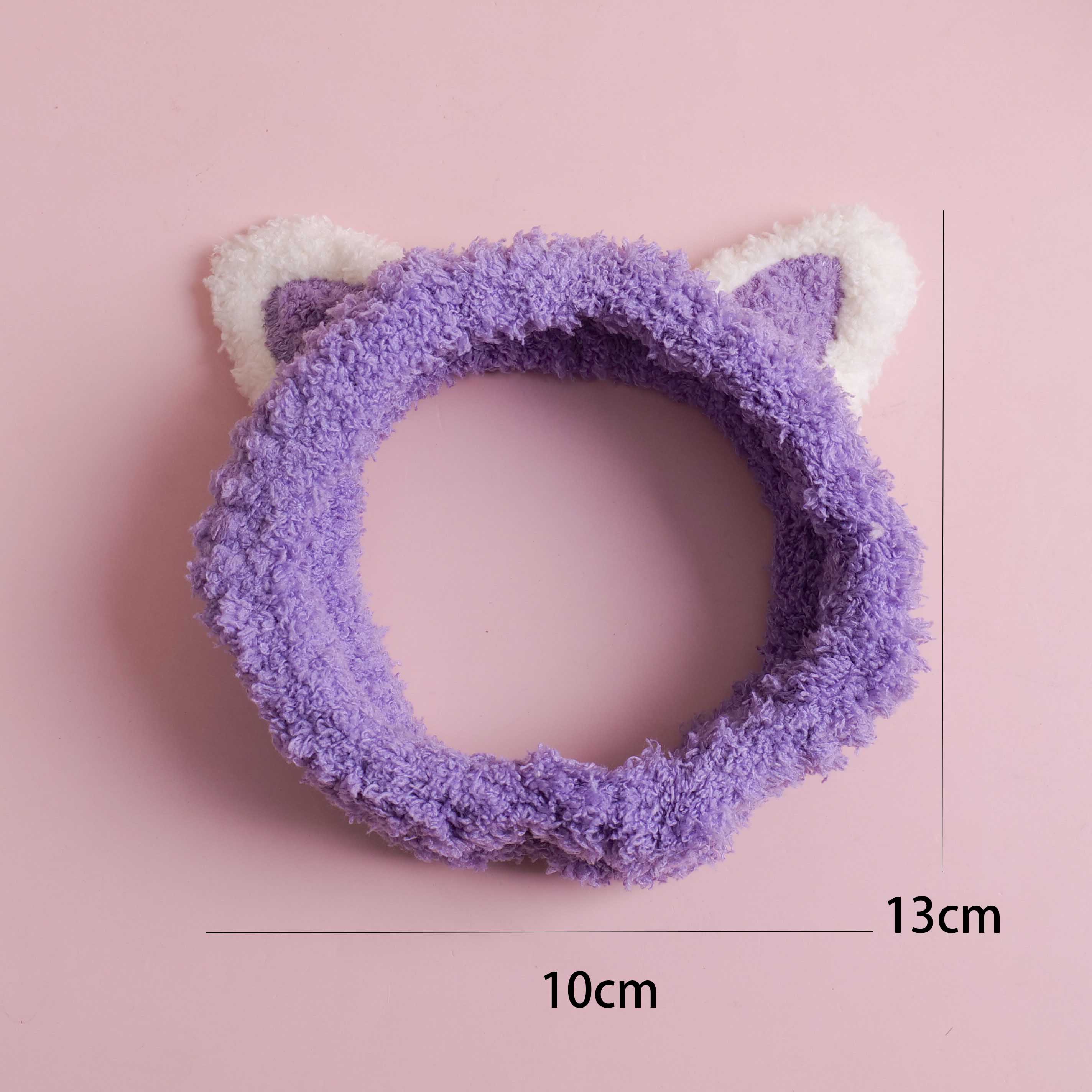 Two-Tone Cat Ear Headband - Purple