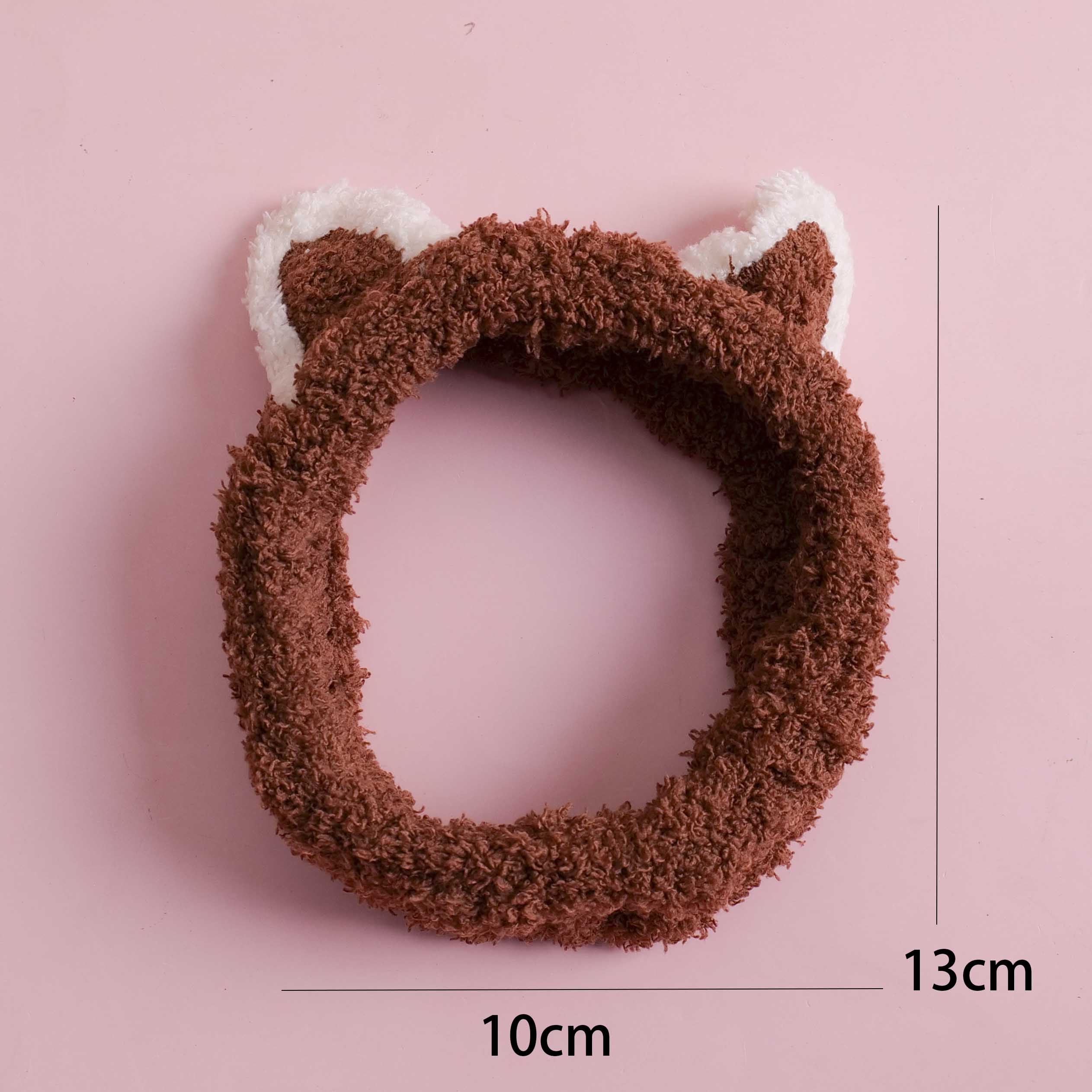 Two-Tone Cat Ear Headband - Coffee