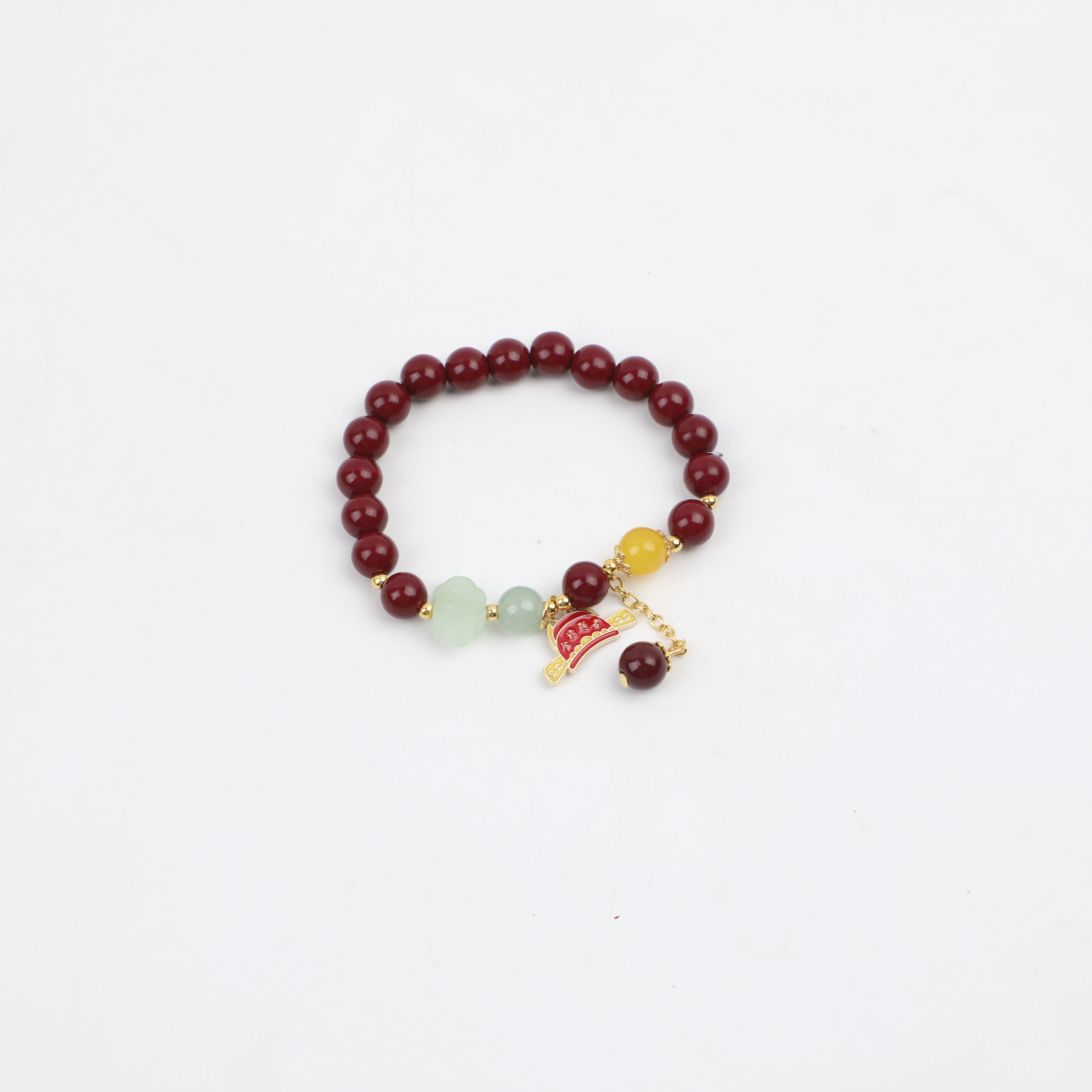 Imitation Cinnabar Pendant Bracelet - 2