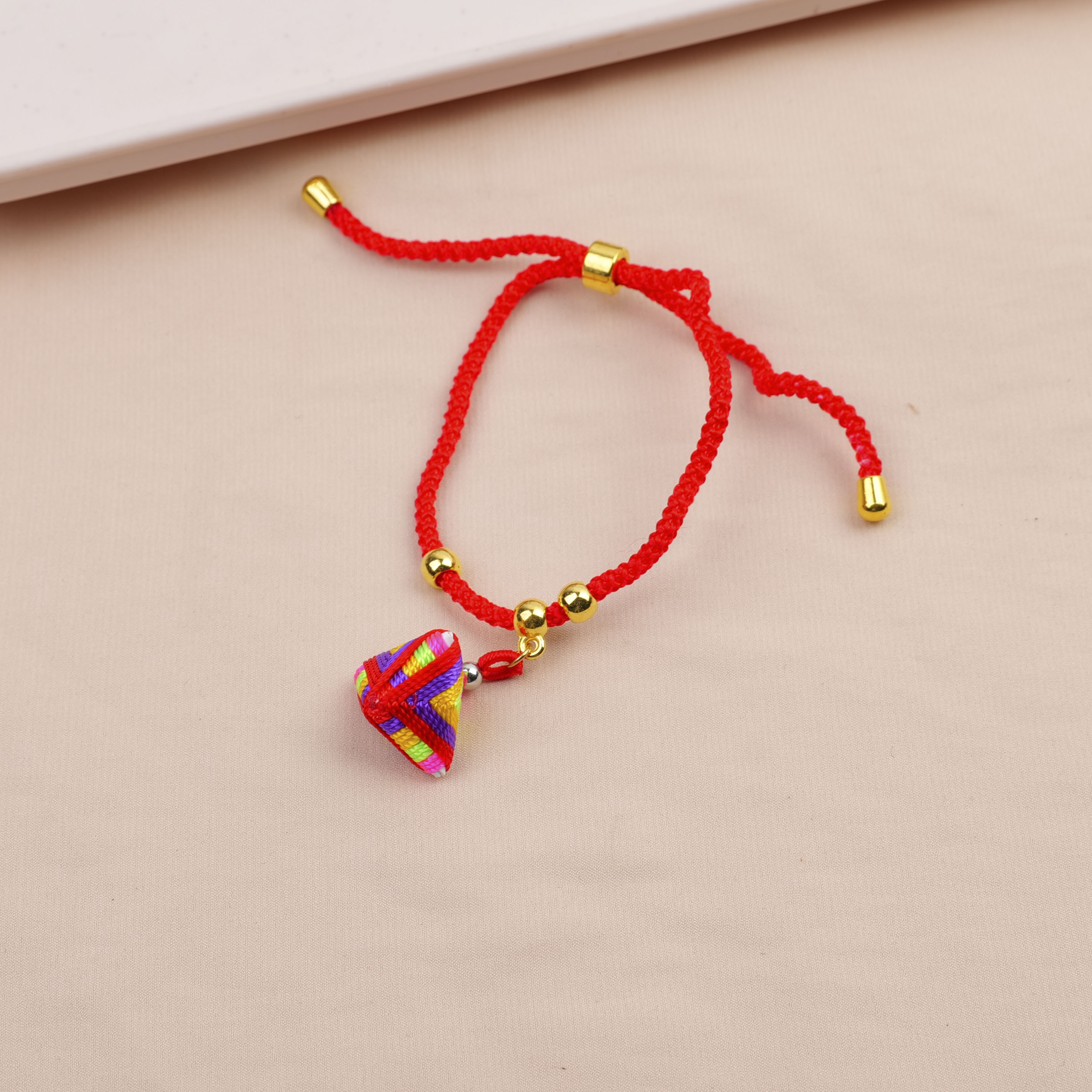 Double Red Seeds Colorful Bracelet