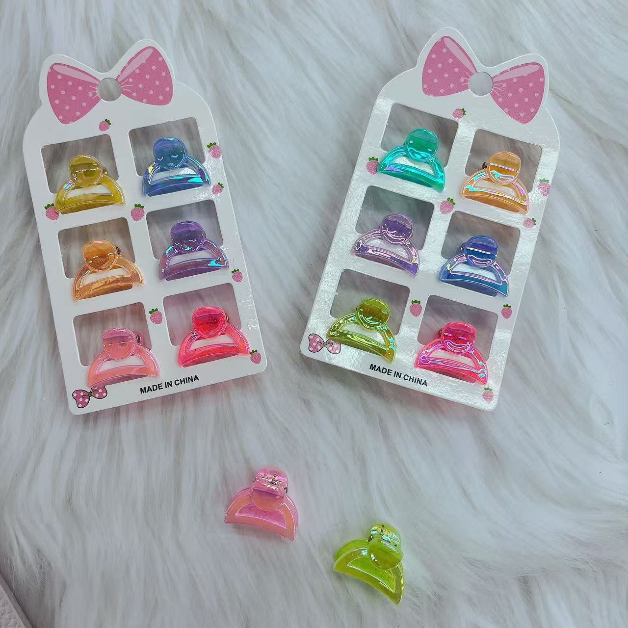 Colorful Small Claw Clip Combination Pack-4