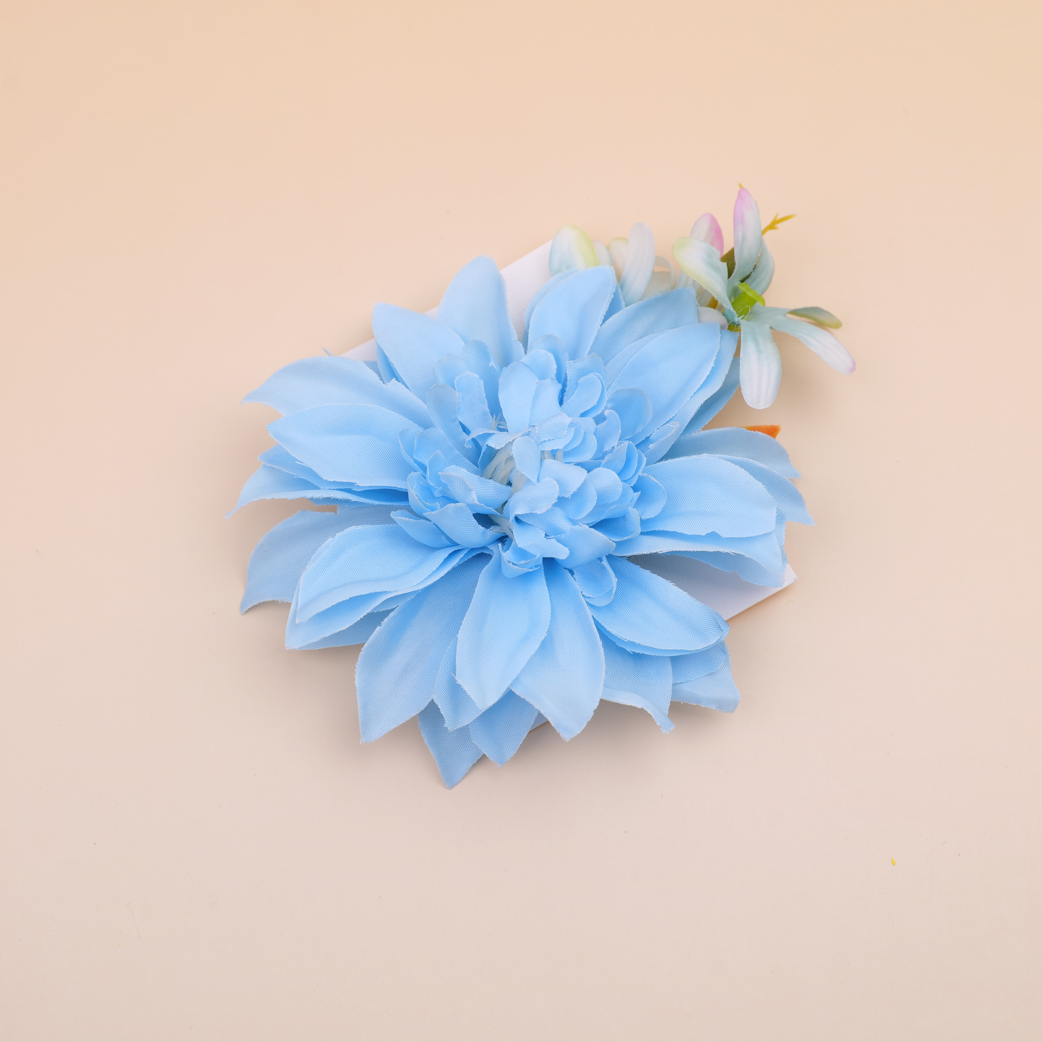 Blue large flower claw clip