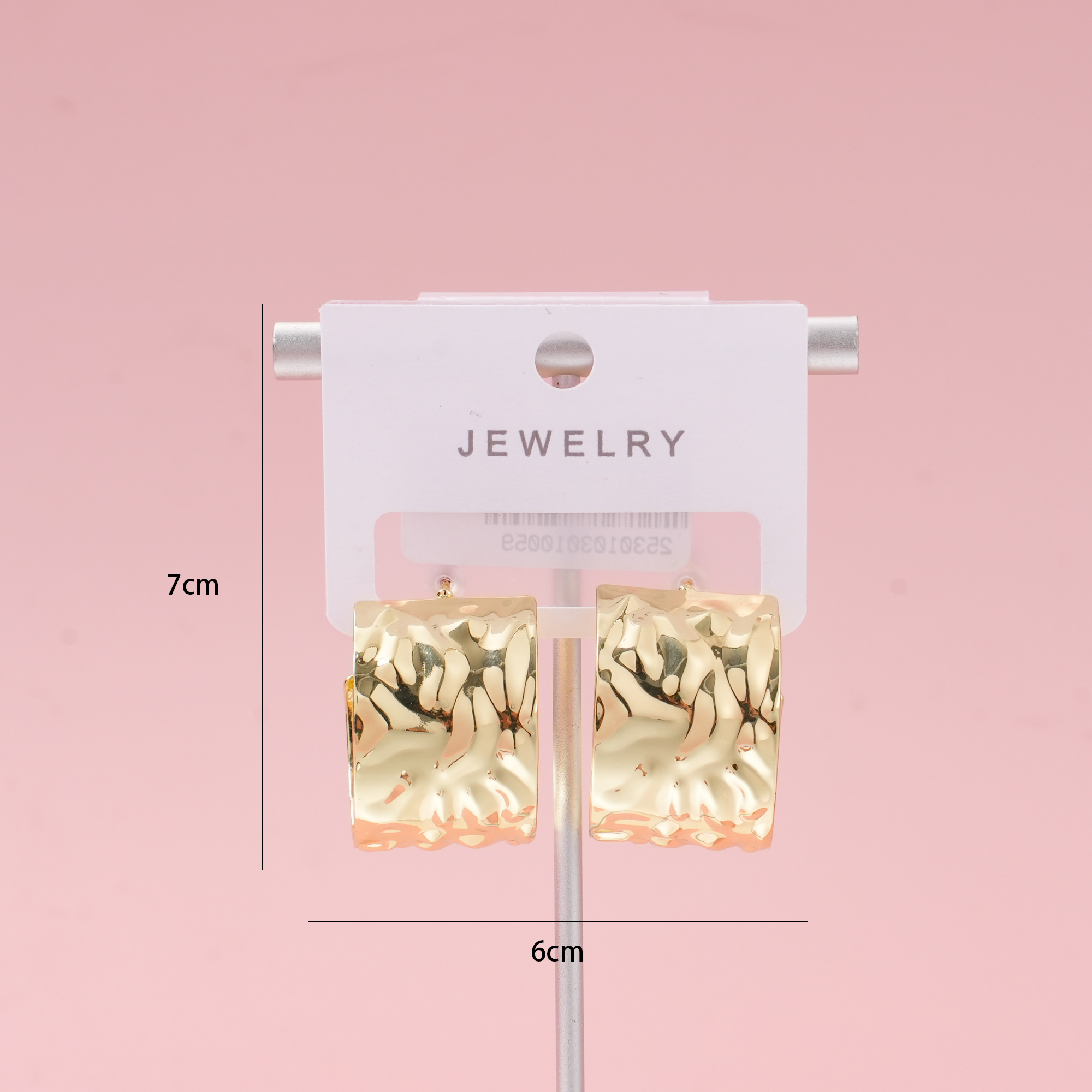 Gold Water-Ripple Luxury Earrings