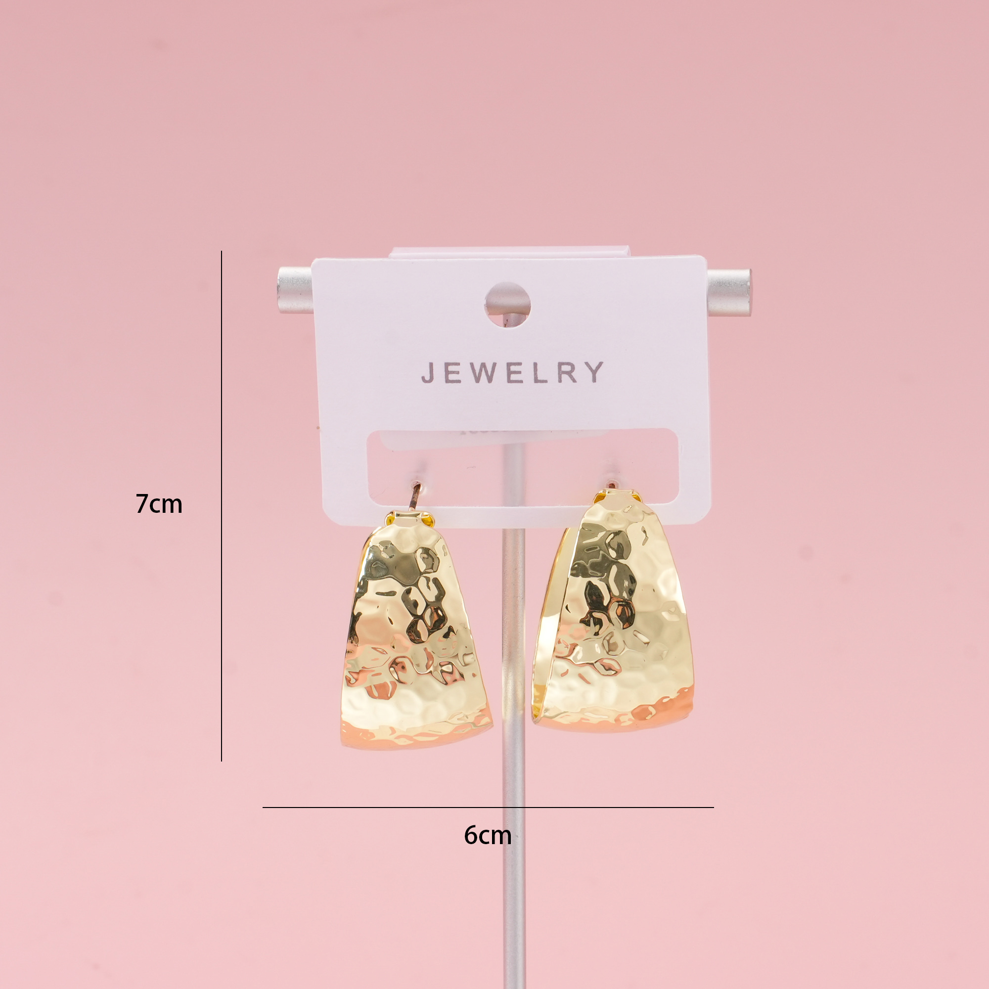 Gold Wide-Band Luxury Earrings