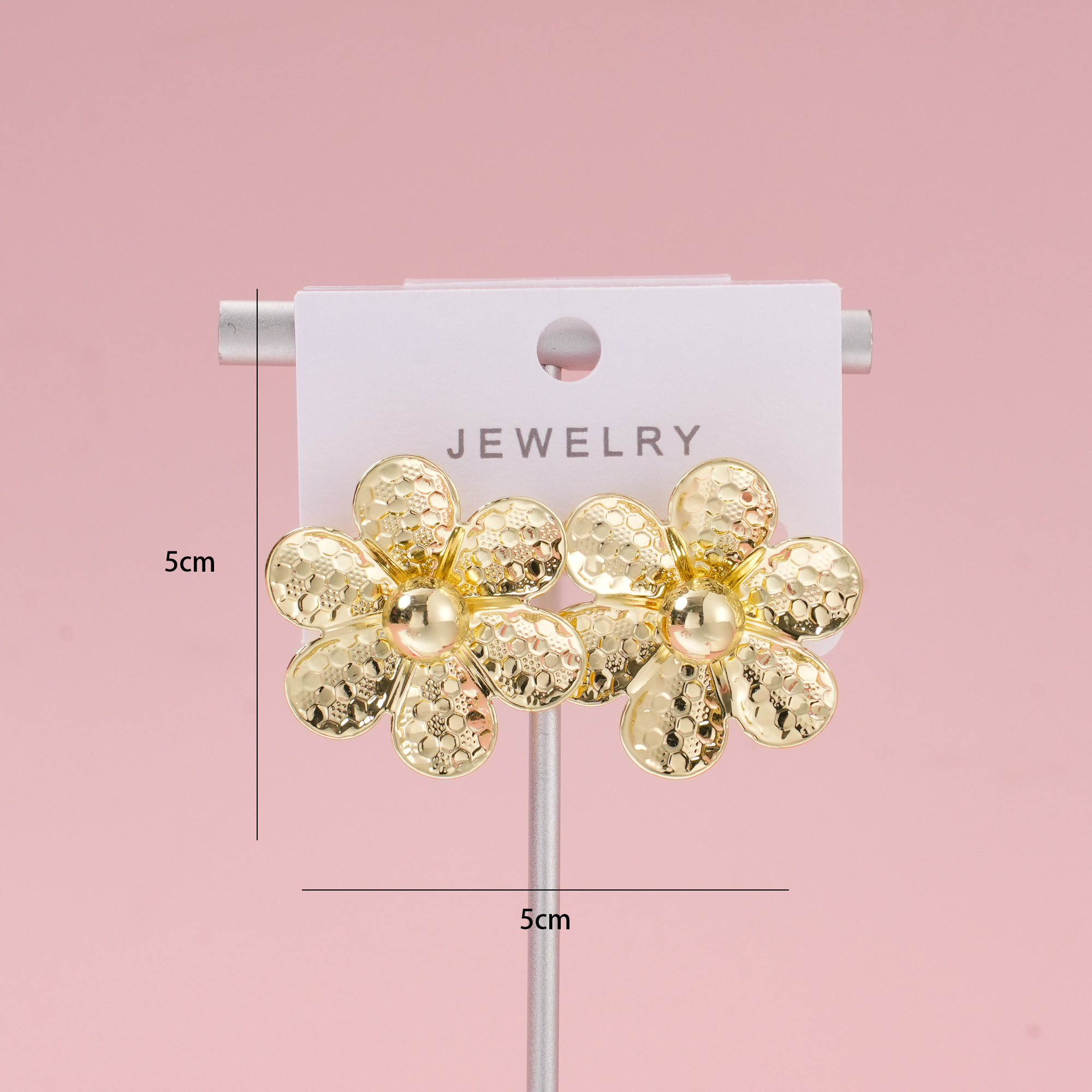Gold Floral Luxury Earrings – 4