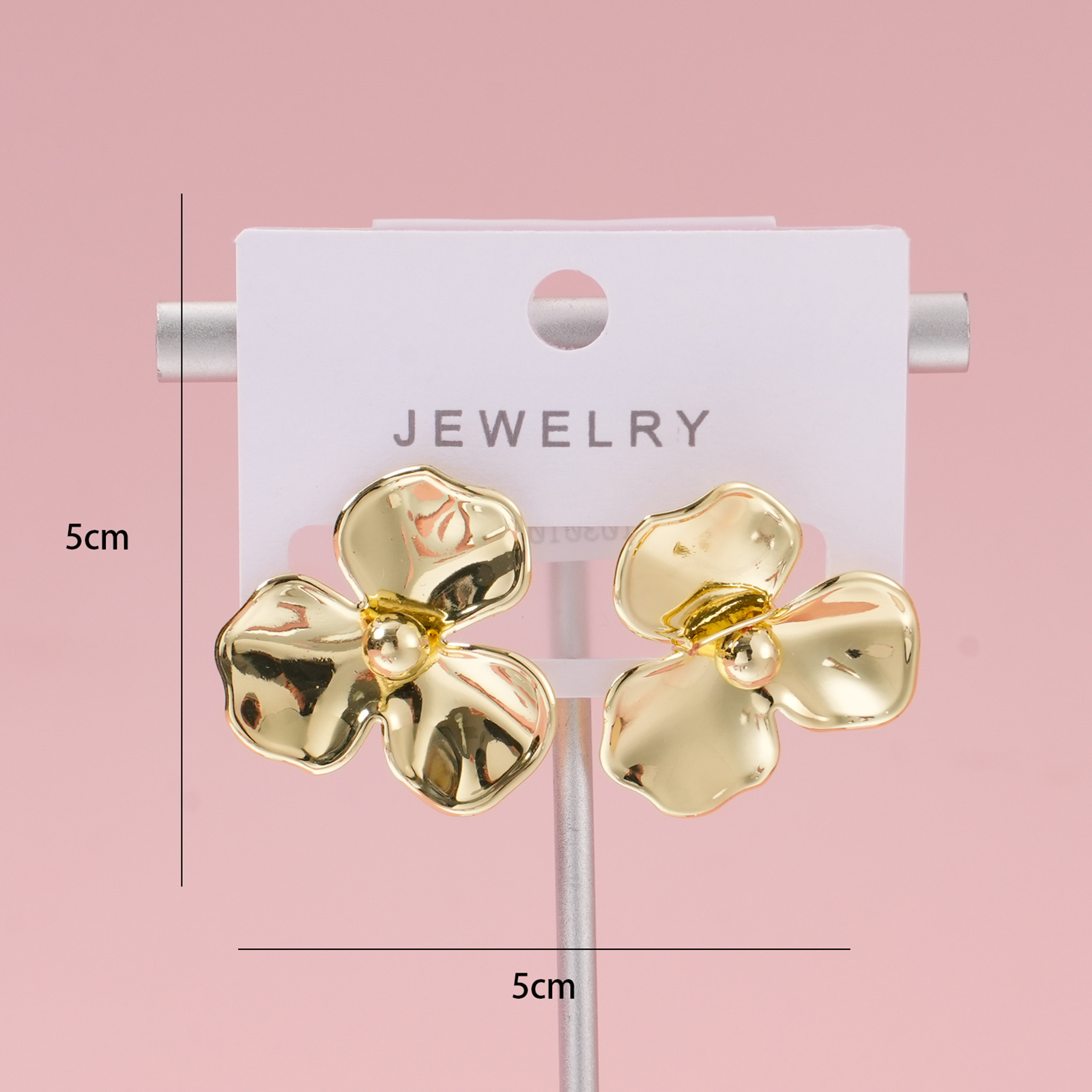 Gold Floral Luxury Earrings – 5