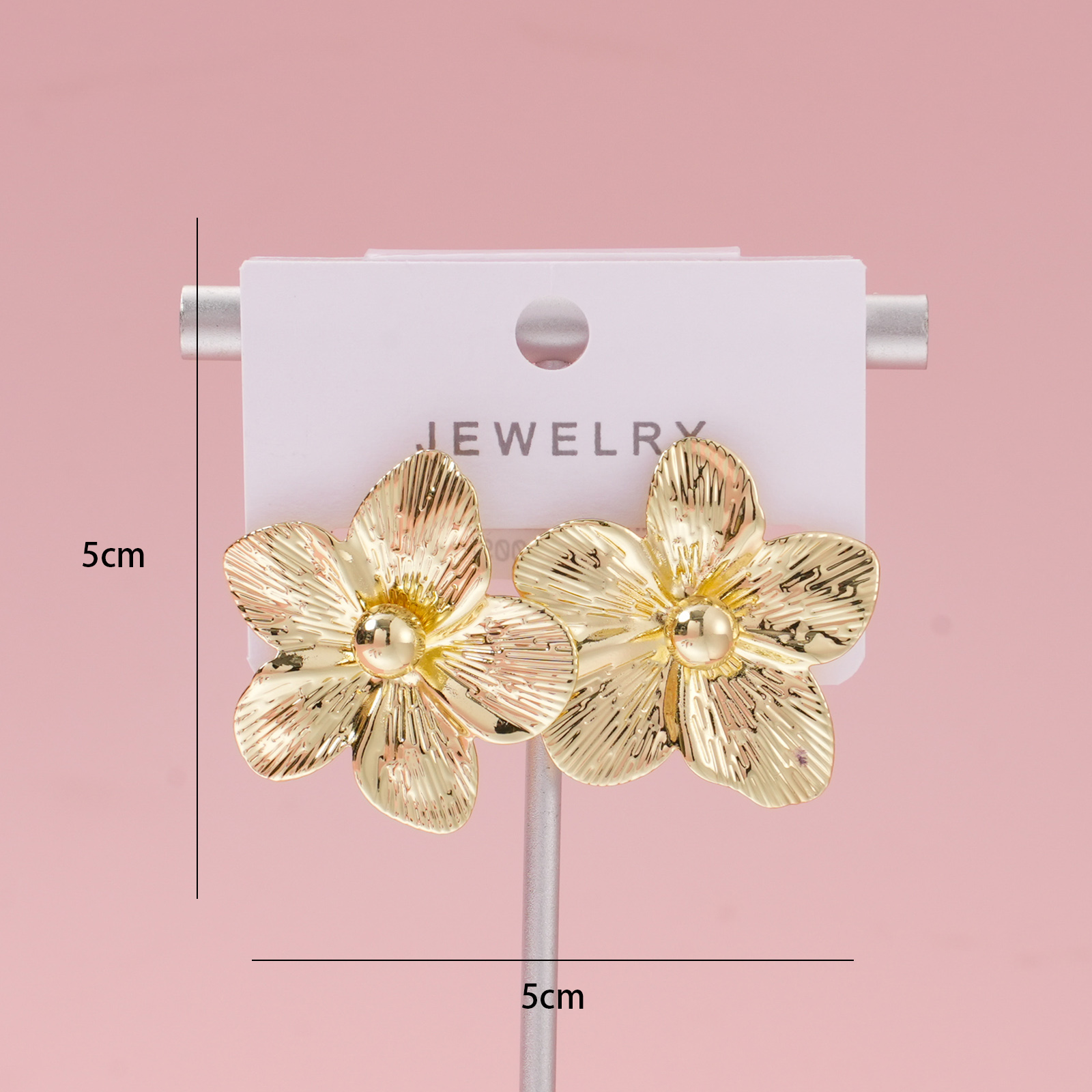 Gold Floral Luxury Earrings – 8