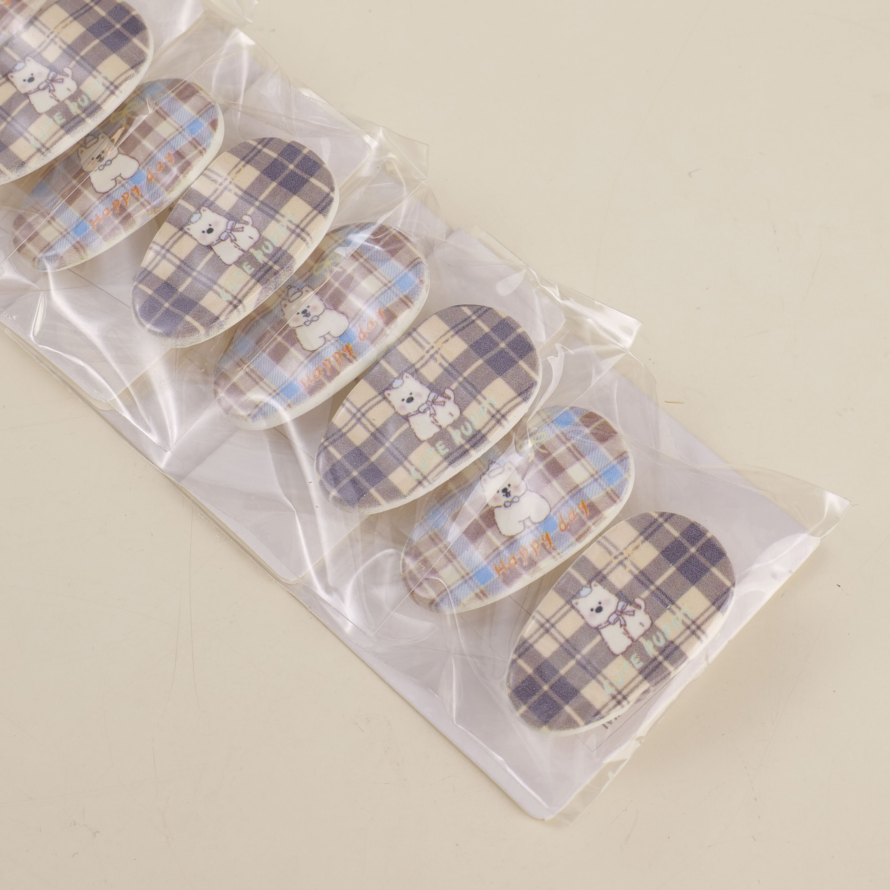 Plaid Pattern Hair Clips for Kids 2pcs