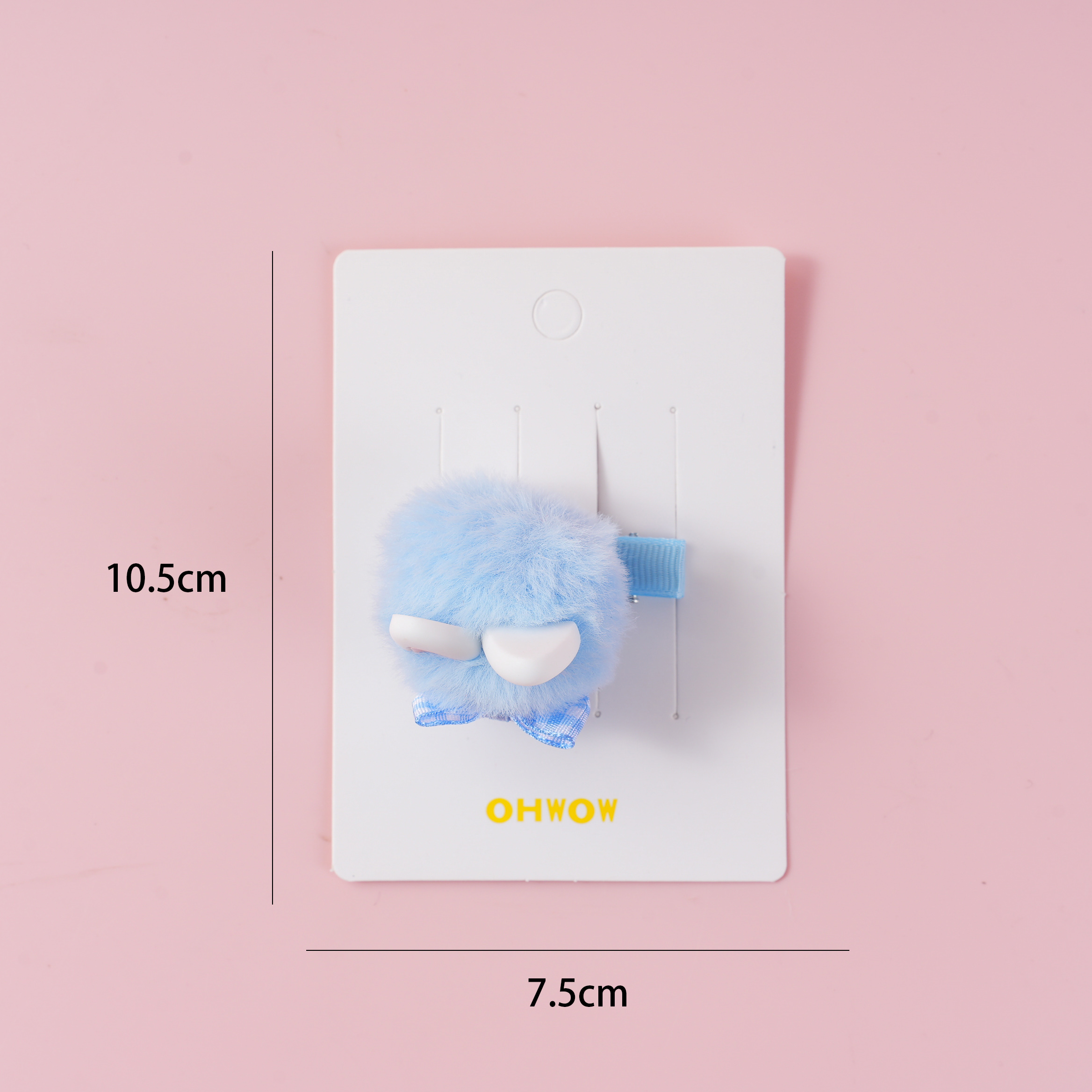 Bowknot Pom-Pom Ear Hair Clip