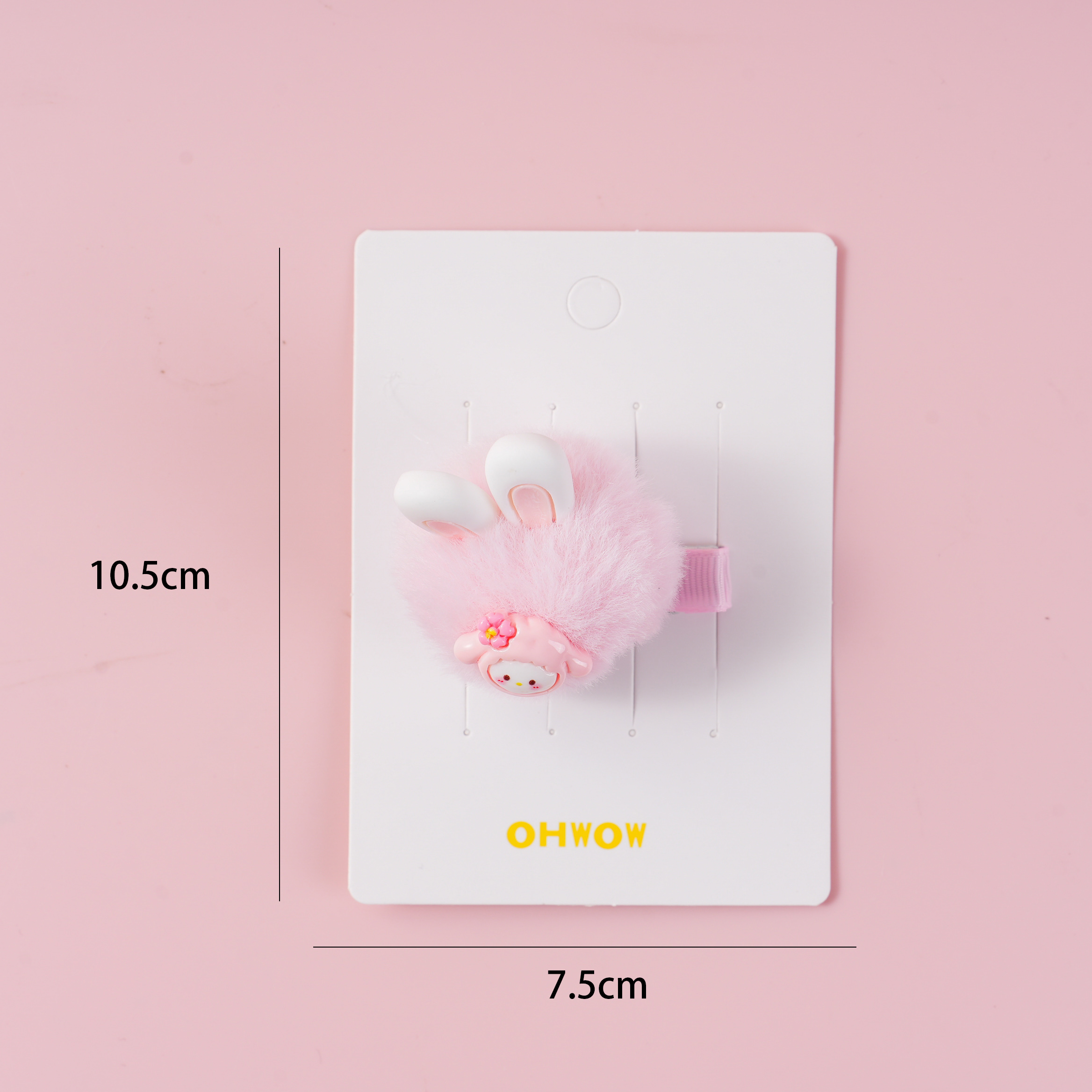 Cartoon Pom-Pom Ear Hair Clip