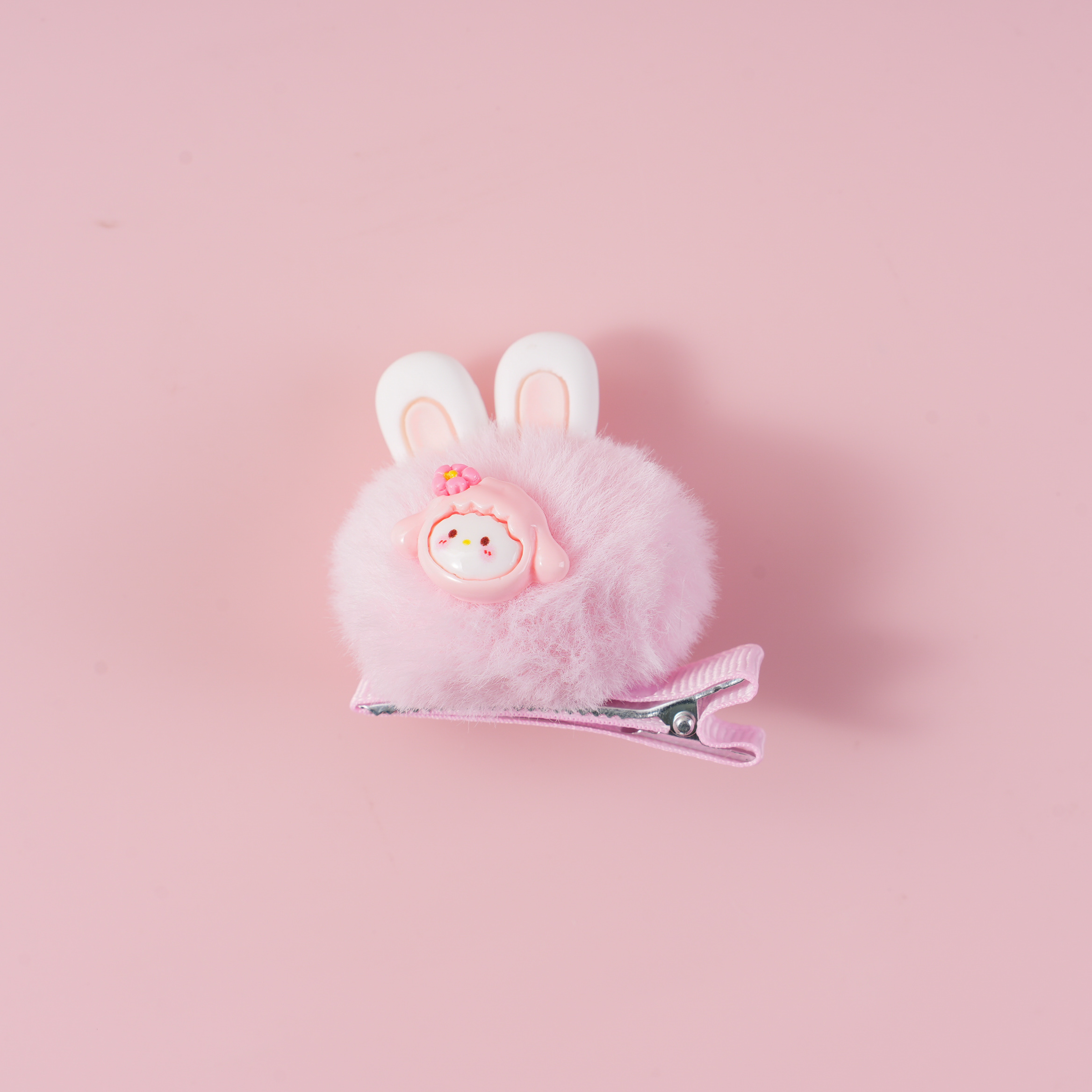 Cartoon Pom-Pom Ear Hair Clip