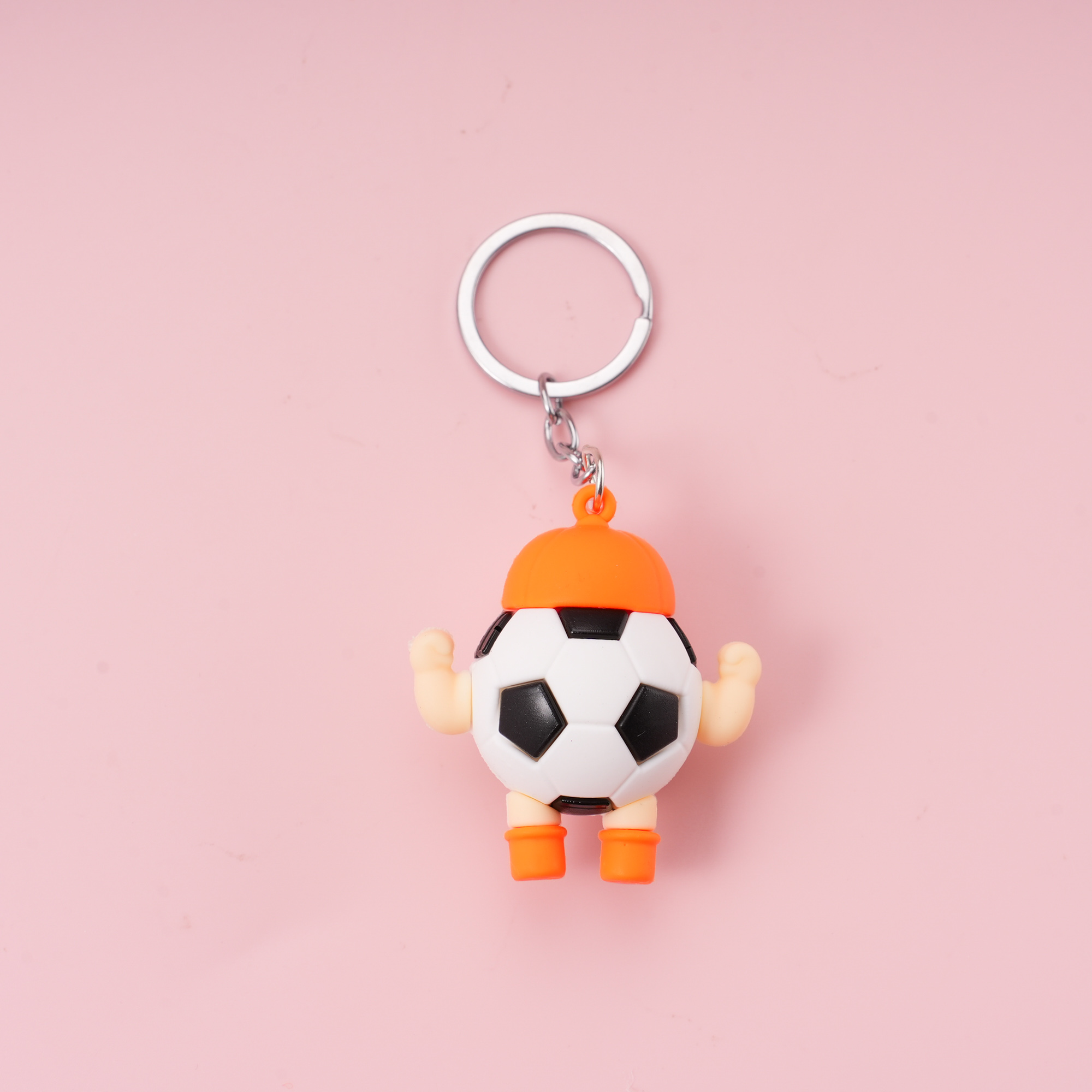 Orange Soccer Baby Pendant