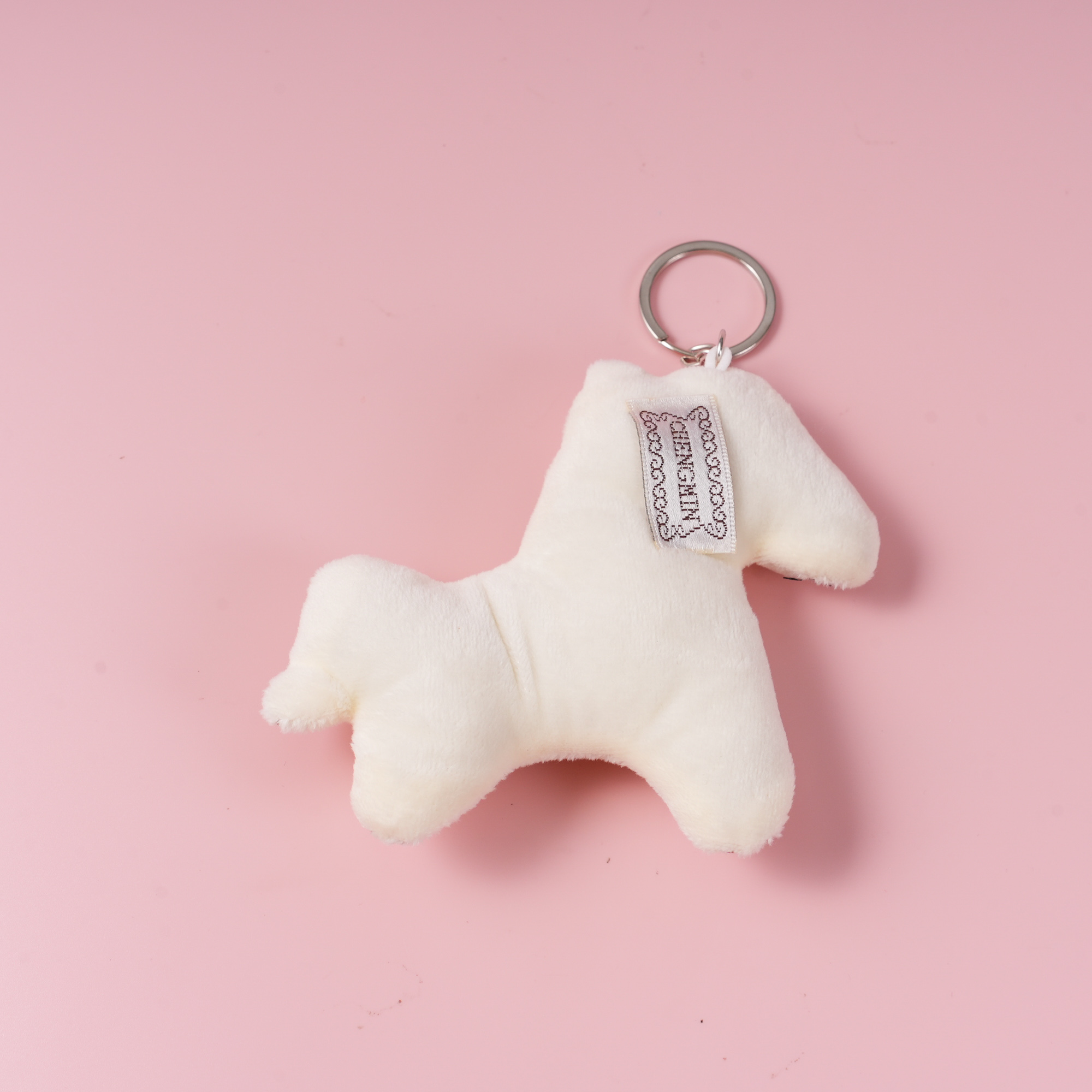 White Fabric Pony Pendant