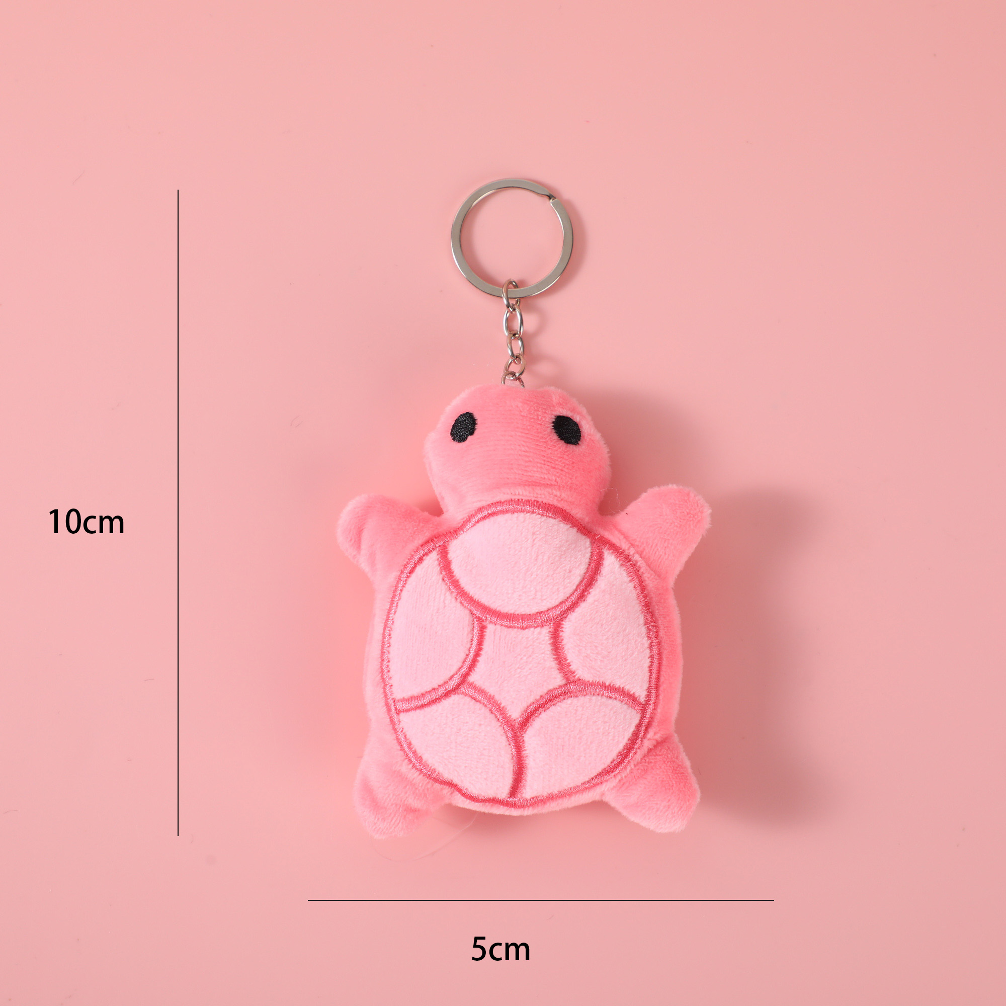 Pink Turtle Plush Charm