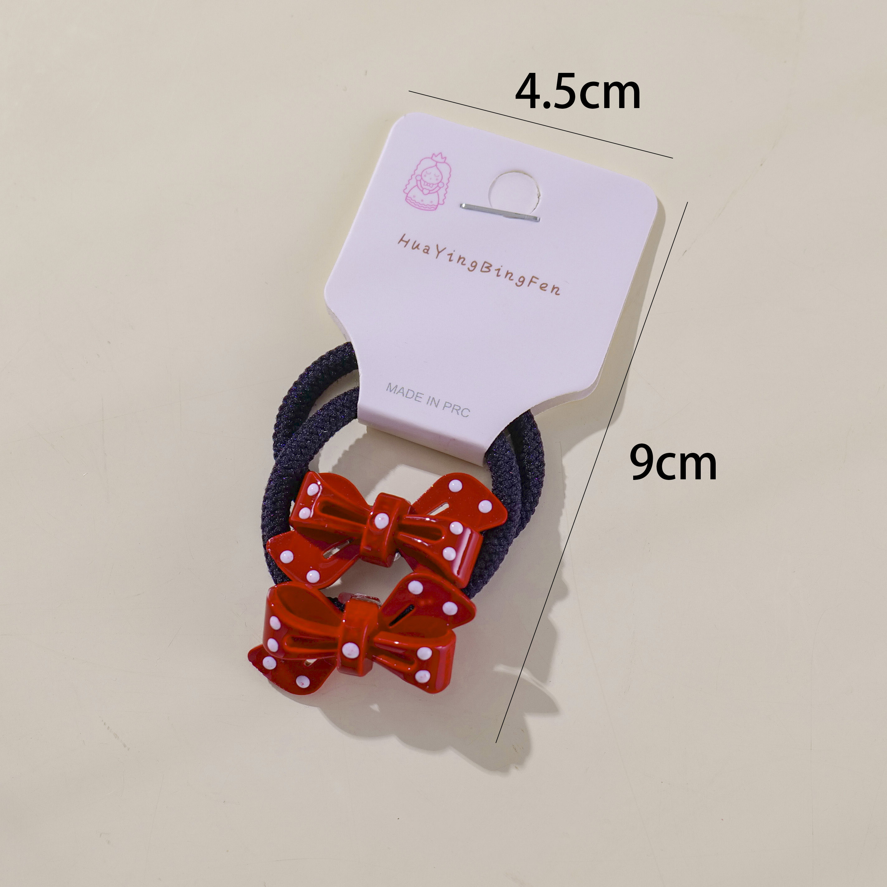 Bow Tie Hair Ties 2pcs