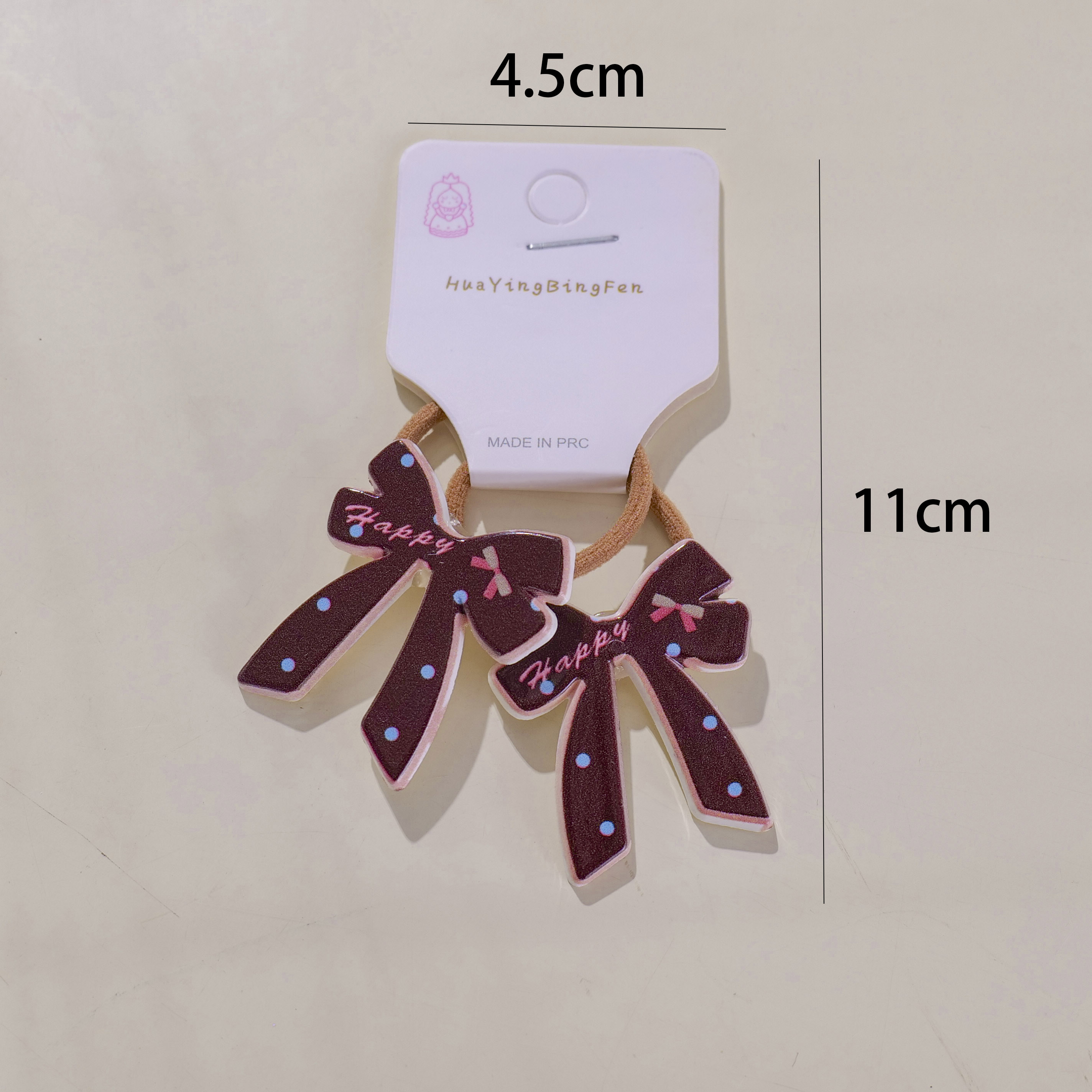 Checkered Bowknot Hair Ties 2pcs