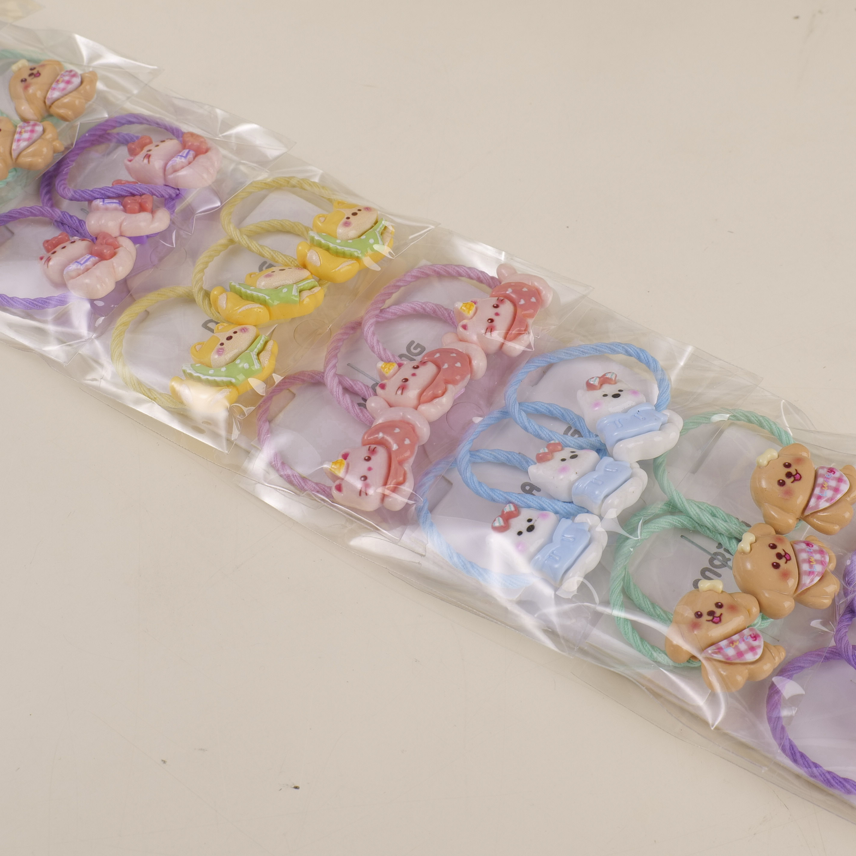 Puppy Series Kids Hair Ties 3pcs