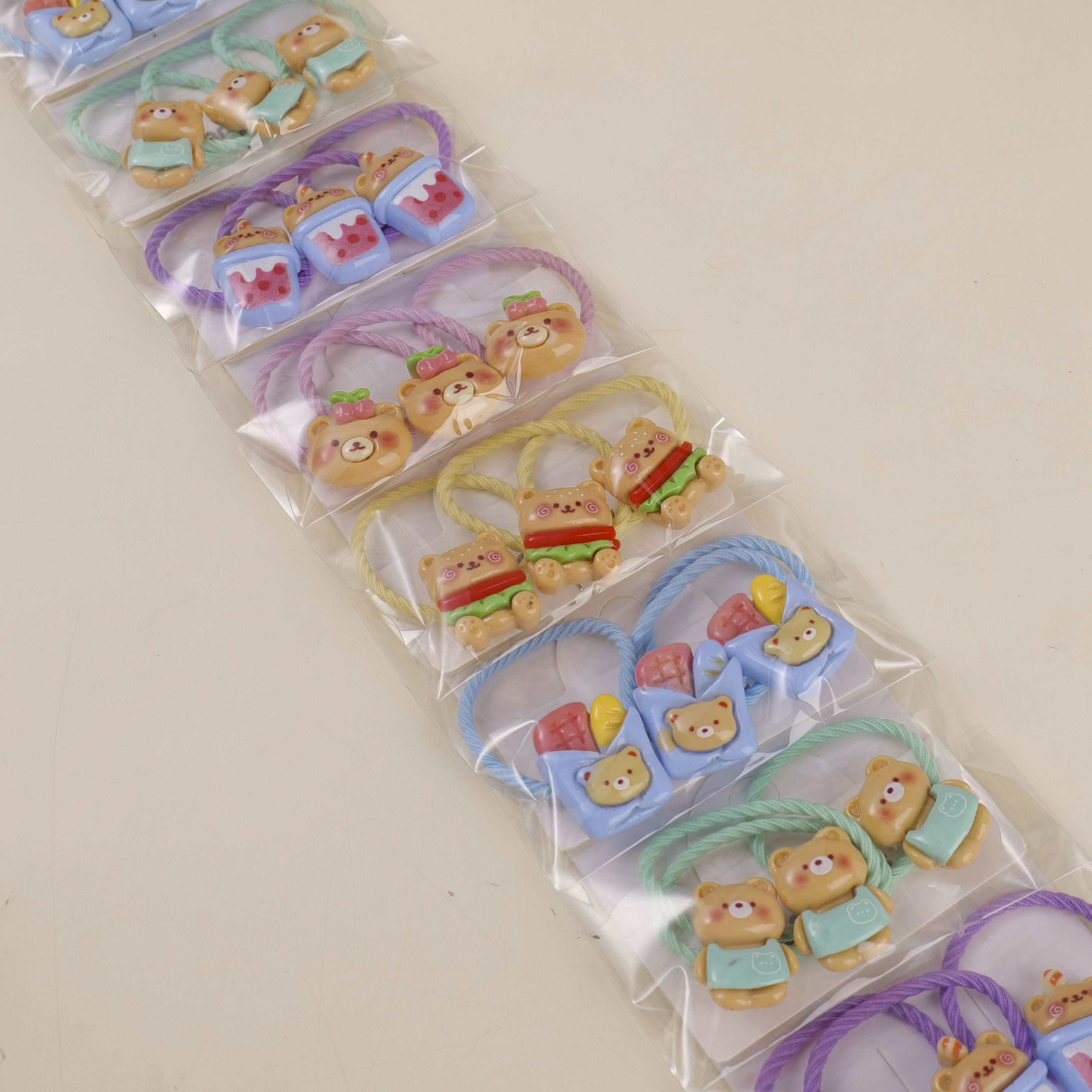 Bear Series Kids Hair Ties 3pcs