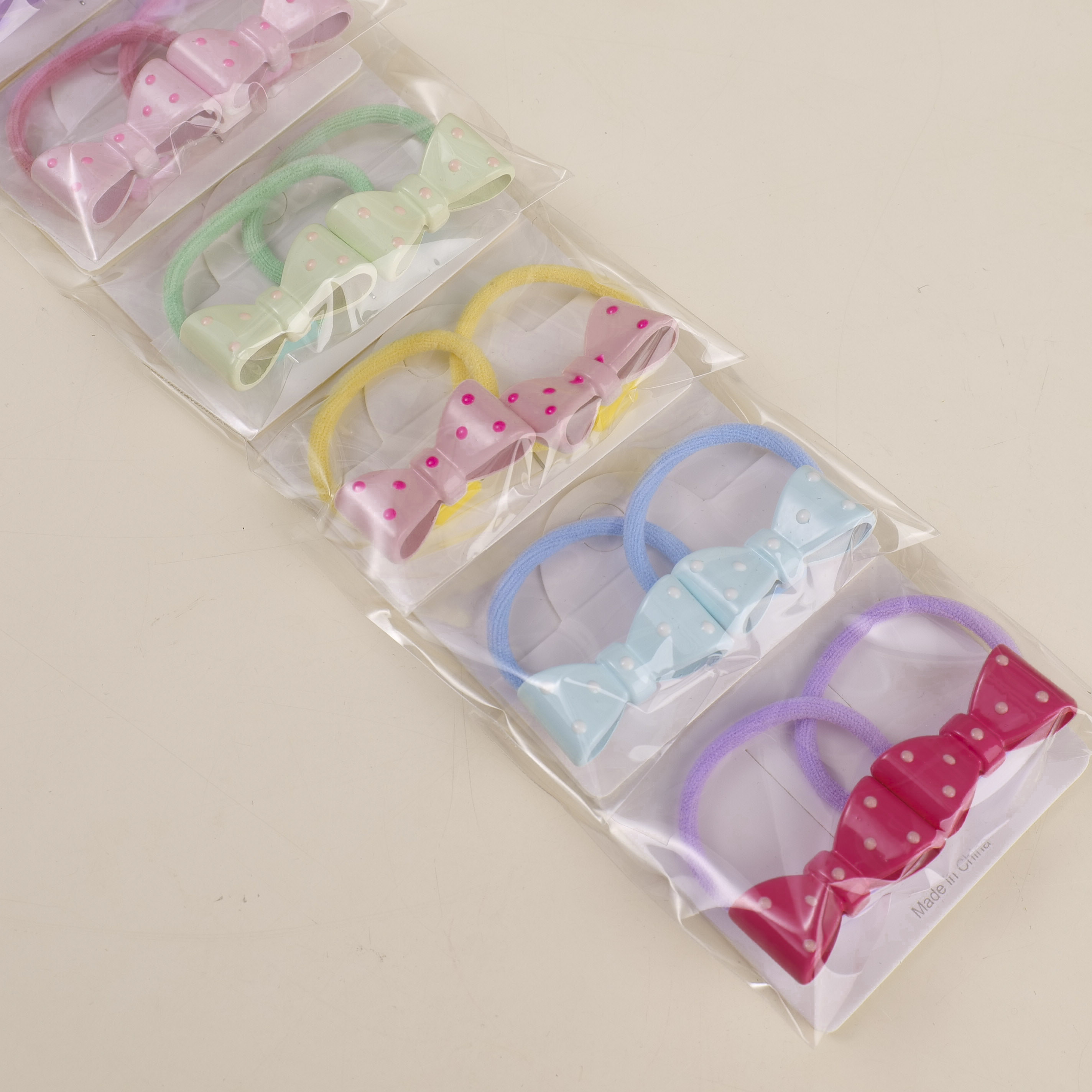 Bowknot Kids Hair Ties 2pcs
