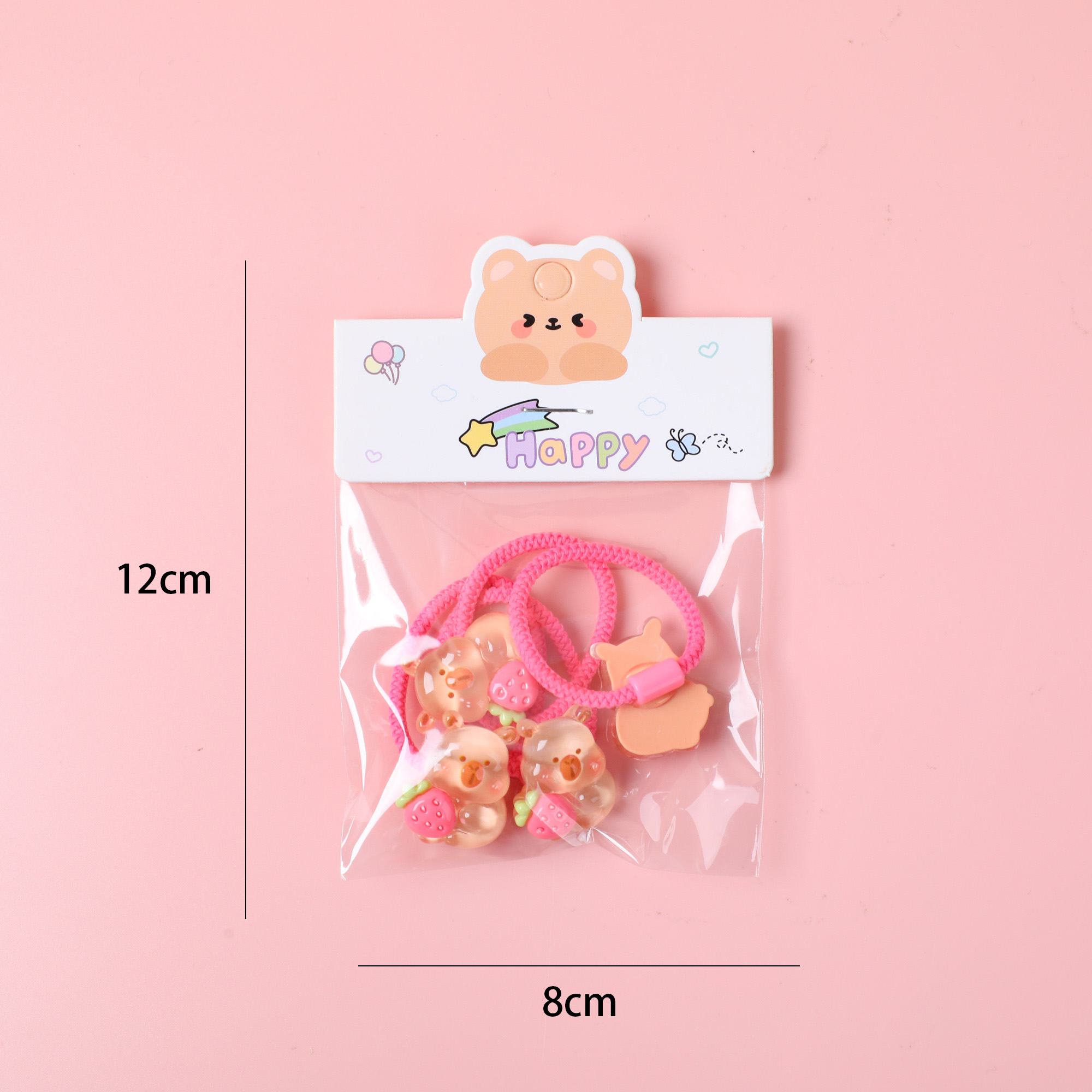Frosted Series Children's Hair Ties 4pcs