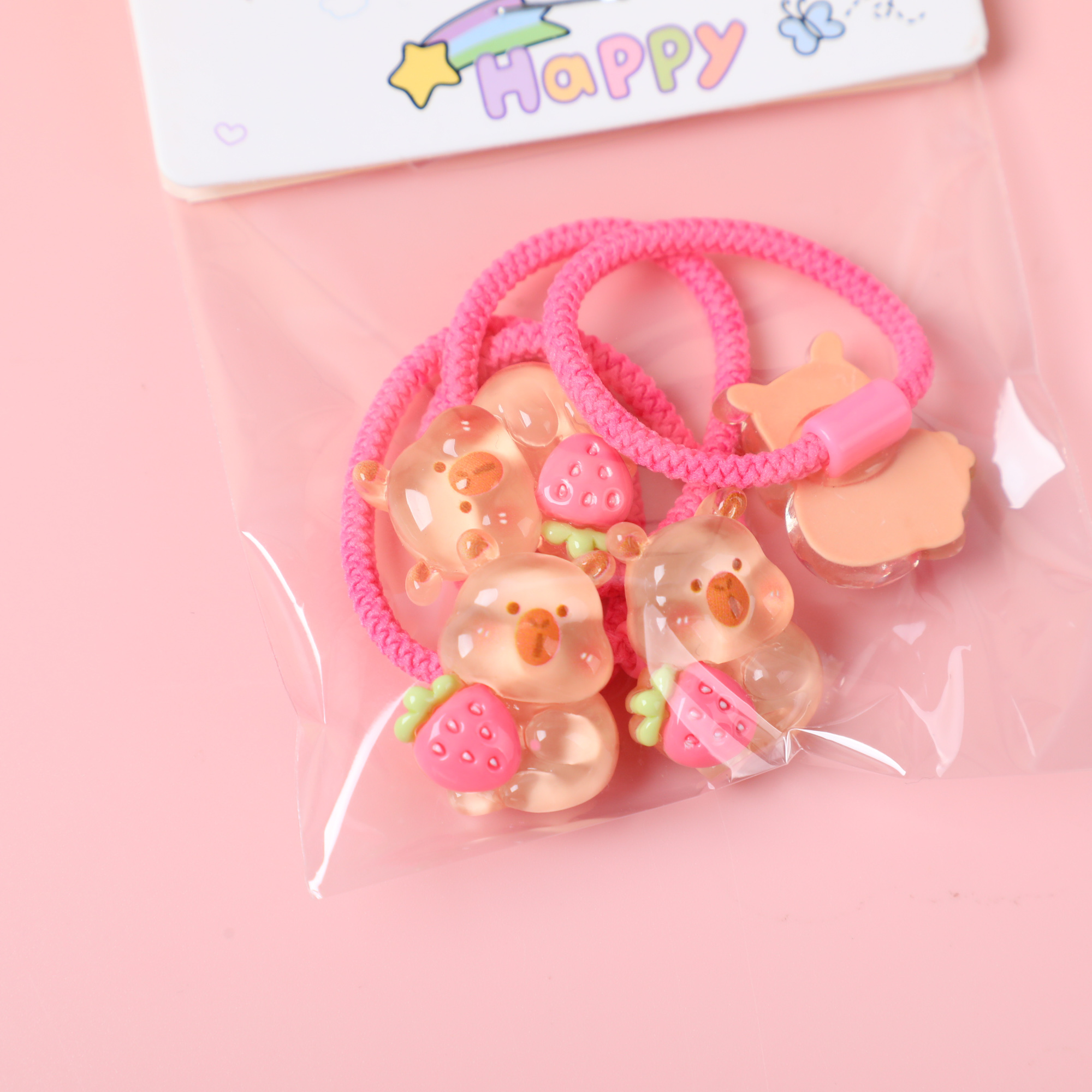 Frosted Series Children's Hair Ties 4pcs
