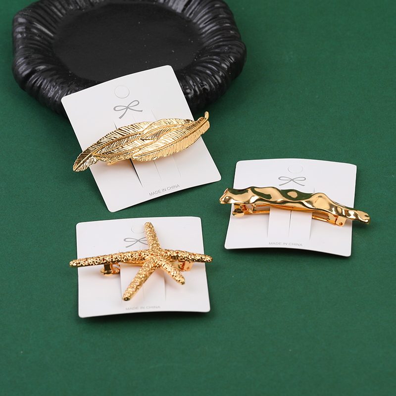Alloy Spring Hair Clip - 1