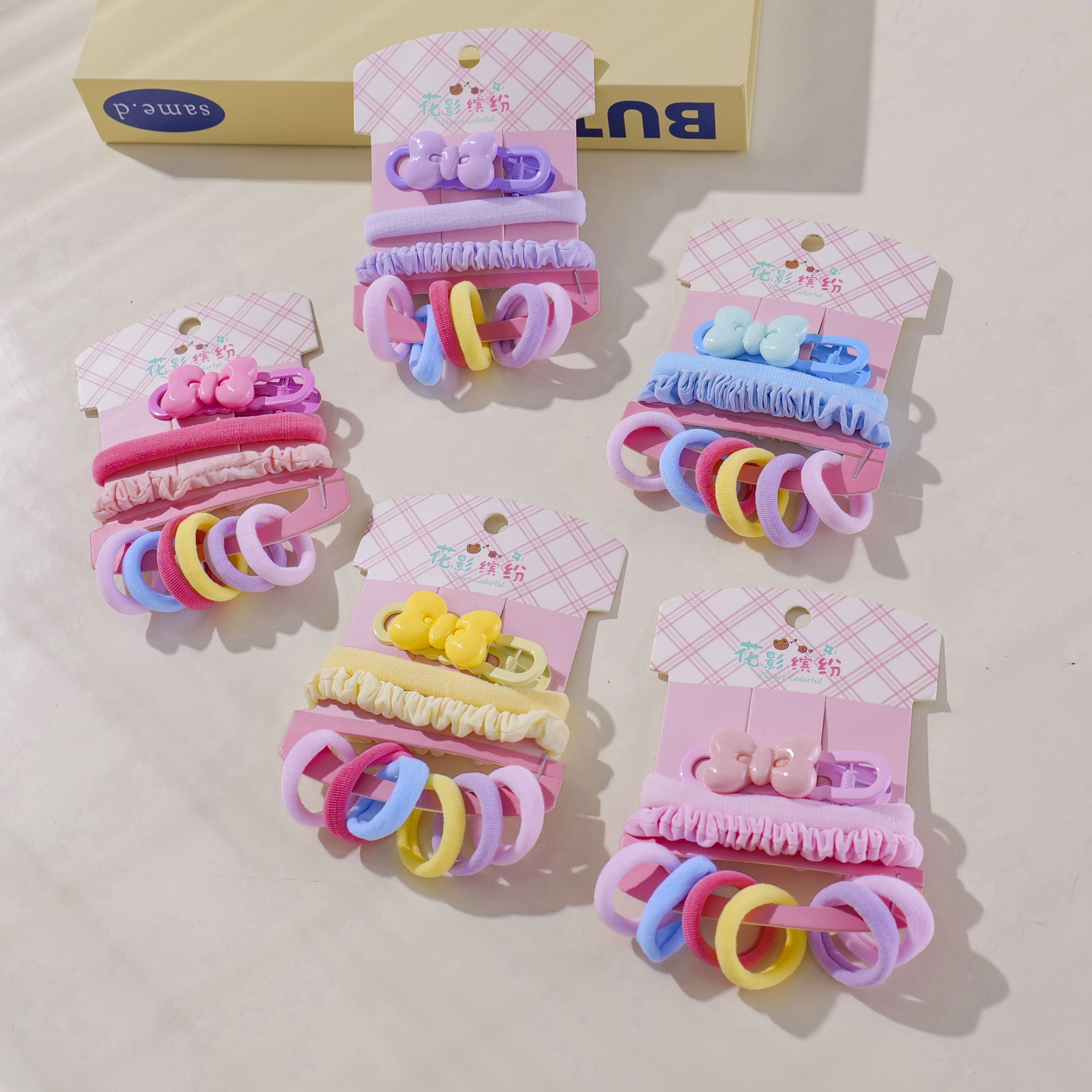 Bowknot Hair Accessories Set 9pcs