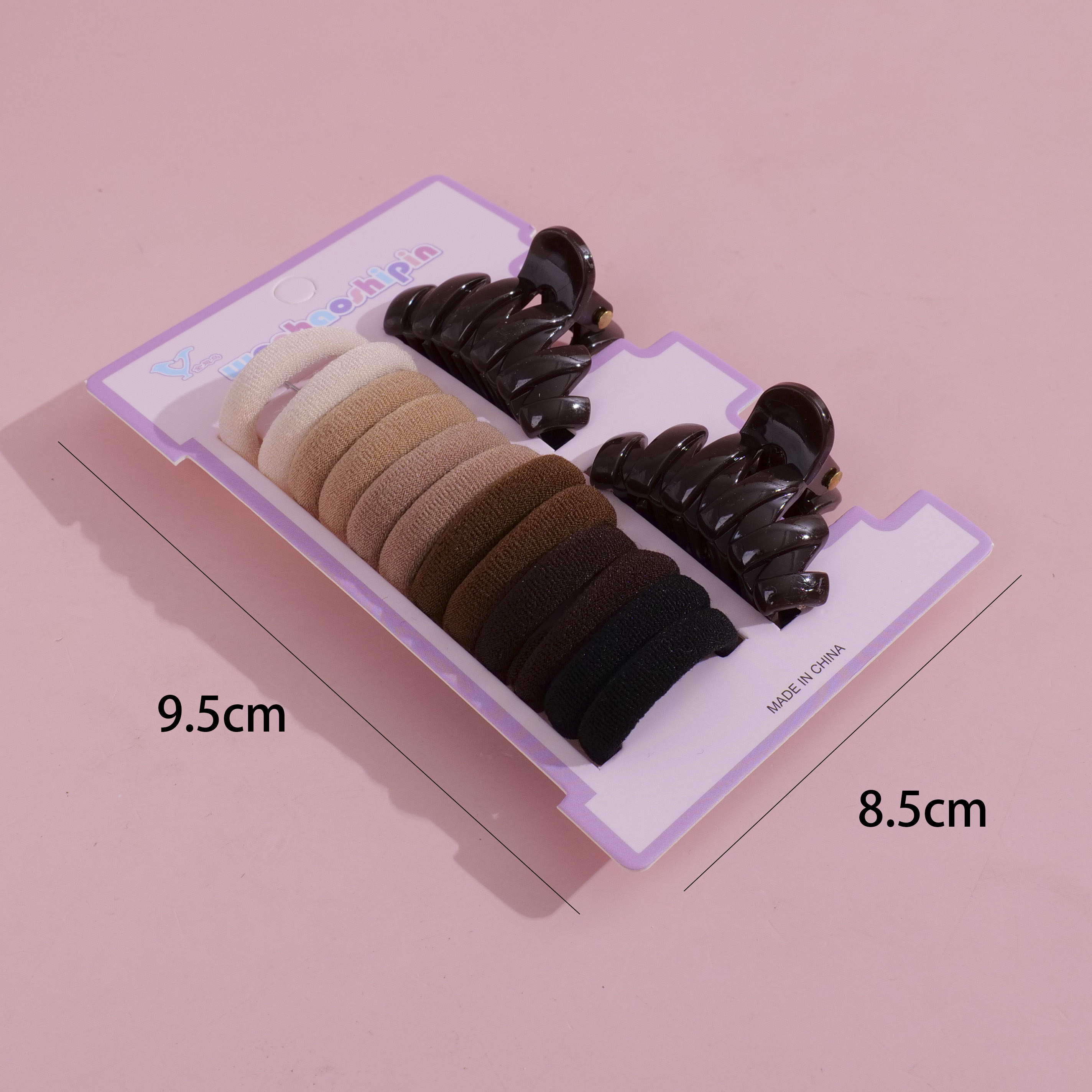 Claw Clip and Hair Tie Accessory Set – 1