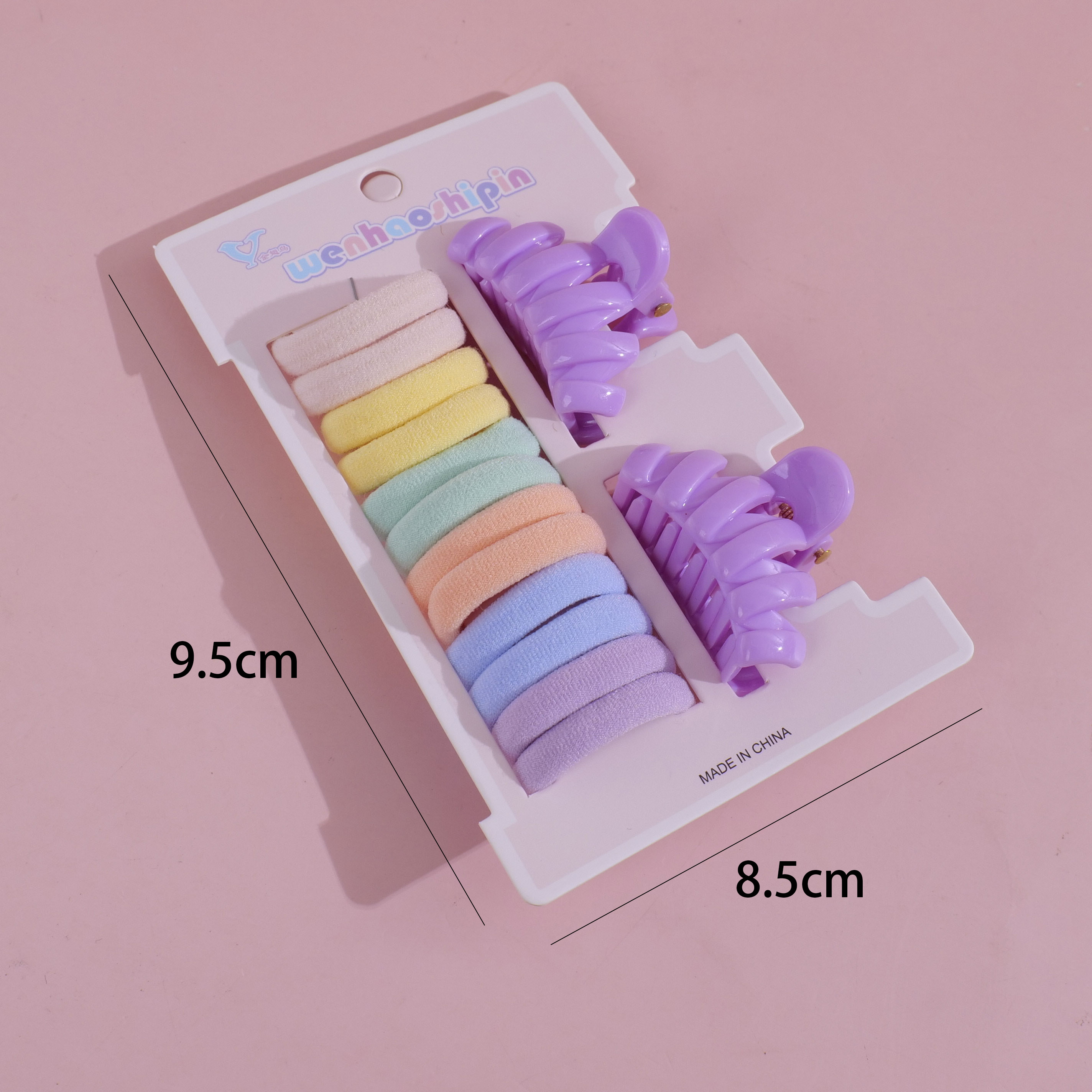 Claw Clip and Hair Tie Accessory Set – 2